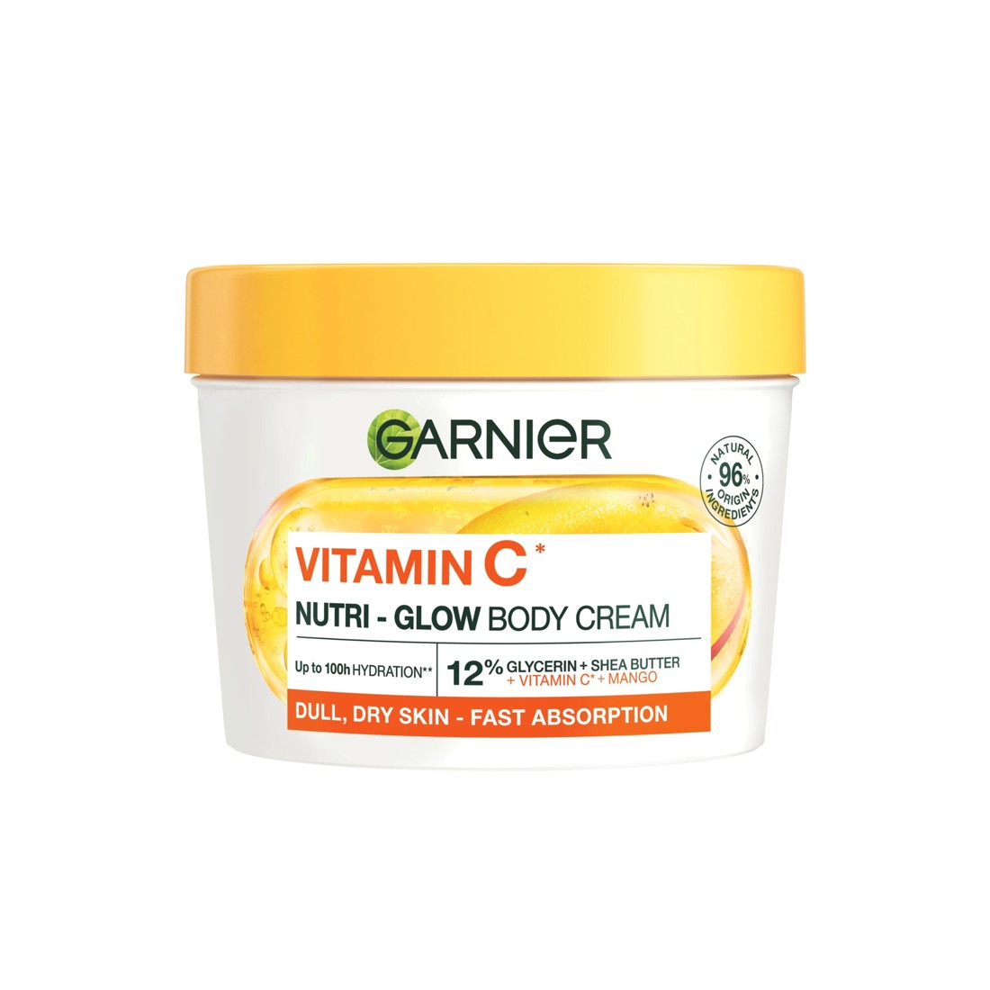 1 Garnier Body Superfood 48H Nutri-Glow Cream 380ml - Mango and Vitamin C, 1 of 8