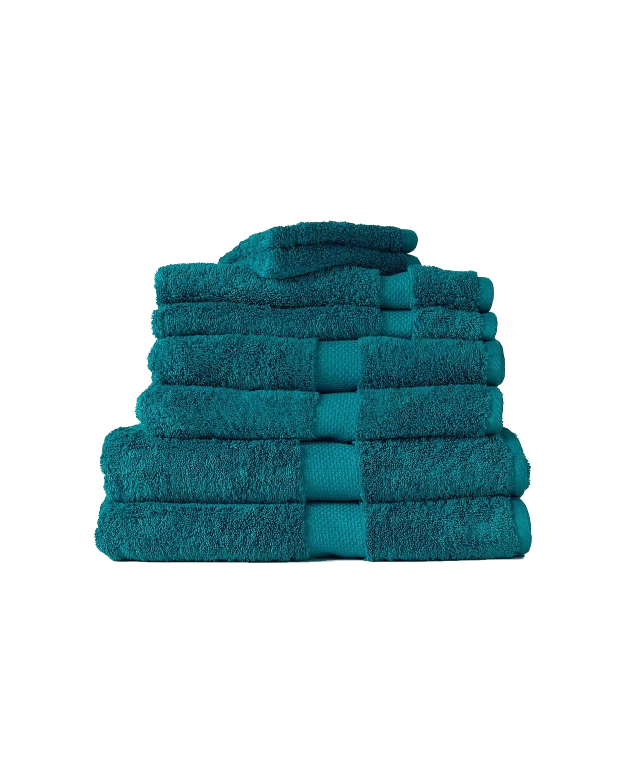 1 Canningvale 8pc Royal Splendour Bathroom Towel Set Oceano Teal Cotton Towels Set
 - Blue, 1 of 3