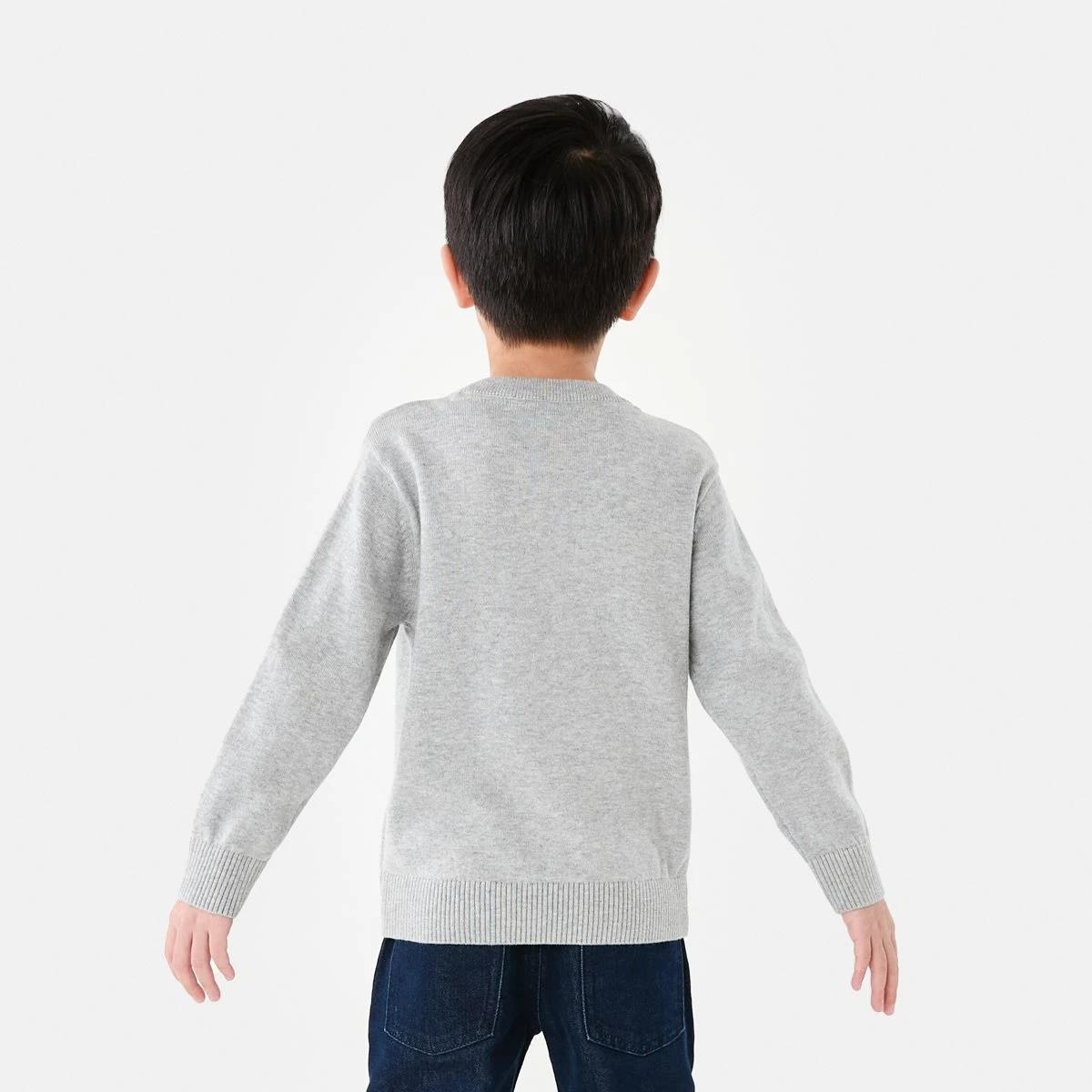 2 Jacquard Crew Neck Top Gry Digger, 2 of 9