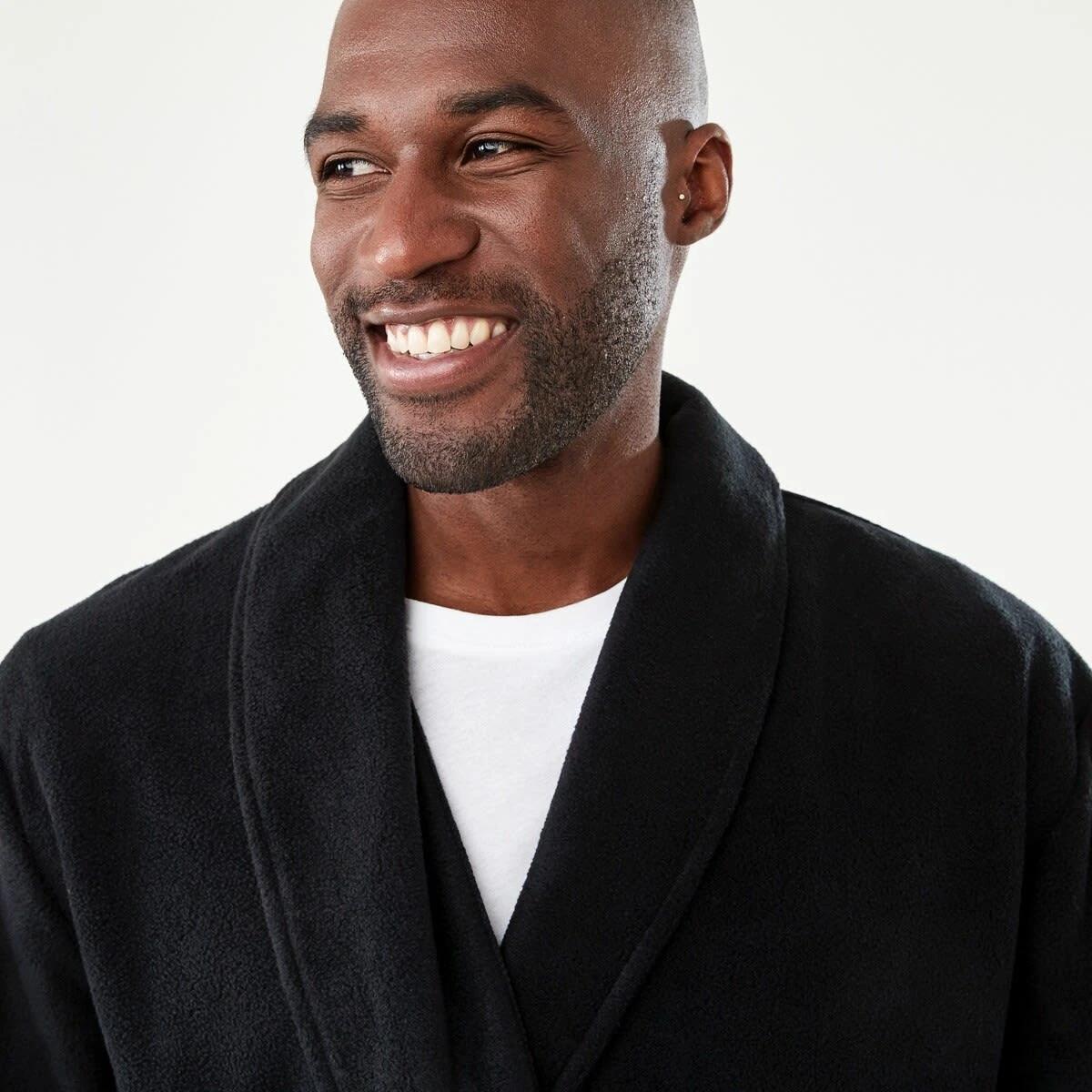 4 Polar Fleece Gown Black, 4 of 6
