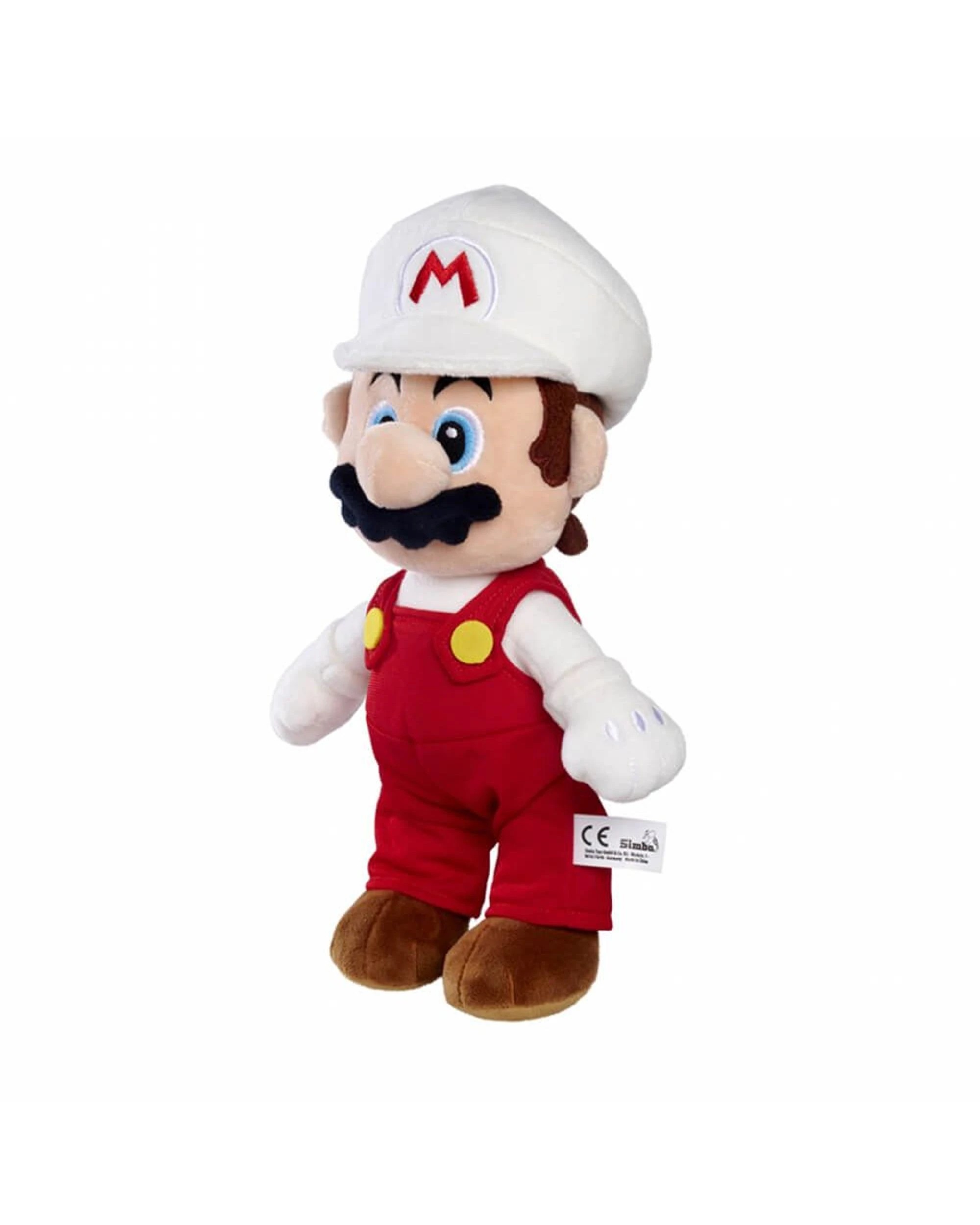 2 Simba Toys Super Mario Fire Mario 30cm Plush, 2 of 2