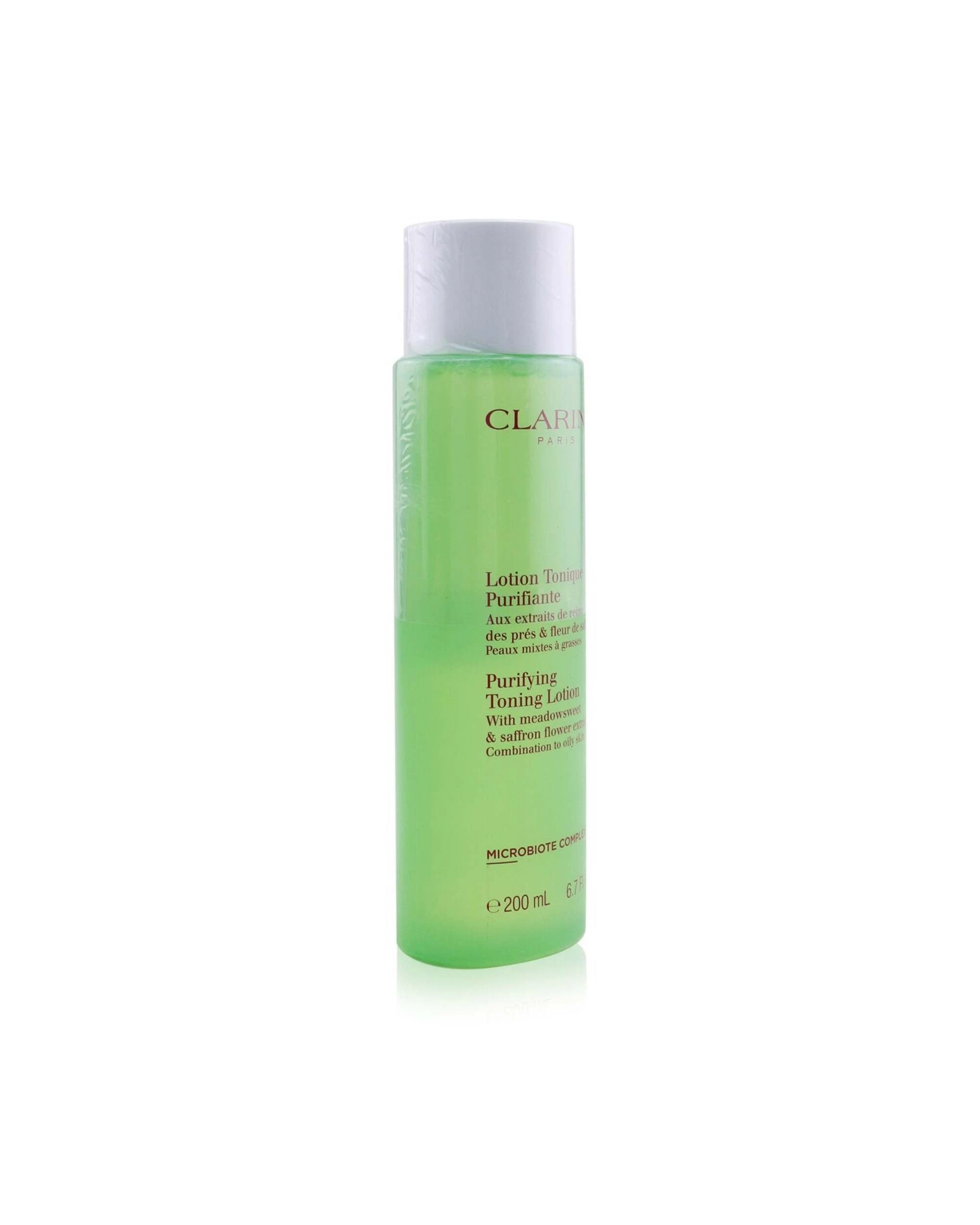 3 Clarins Purifying Toning Lotion with Meadowsweet & Saffron Flower Extracts - Combination to Oily Skin  400ml/13.5oz, 3 of 4