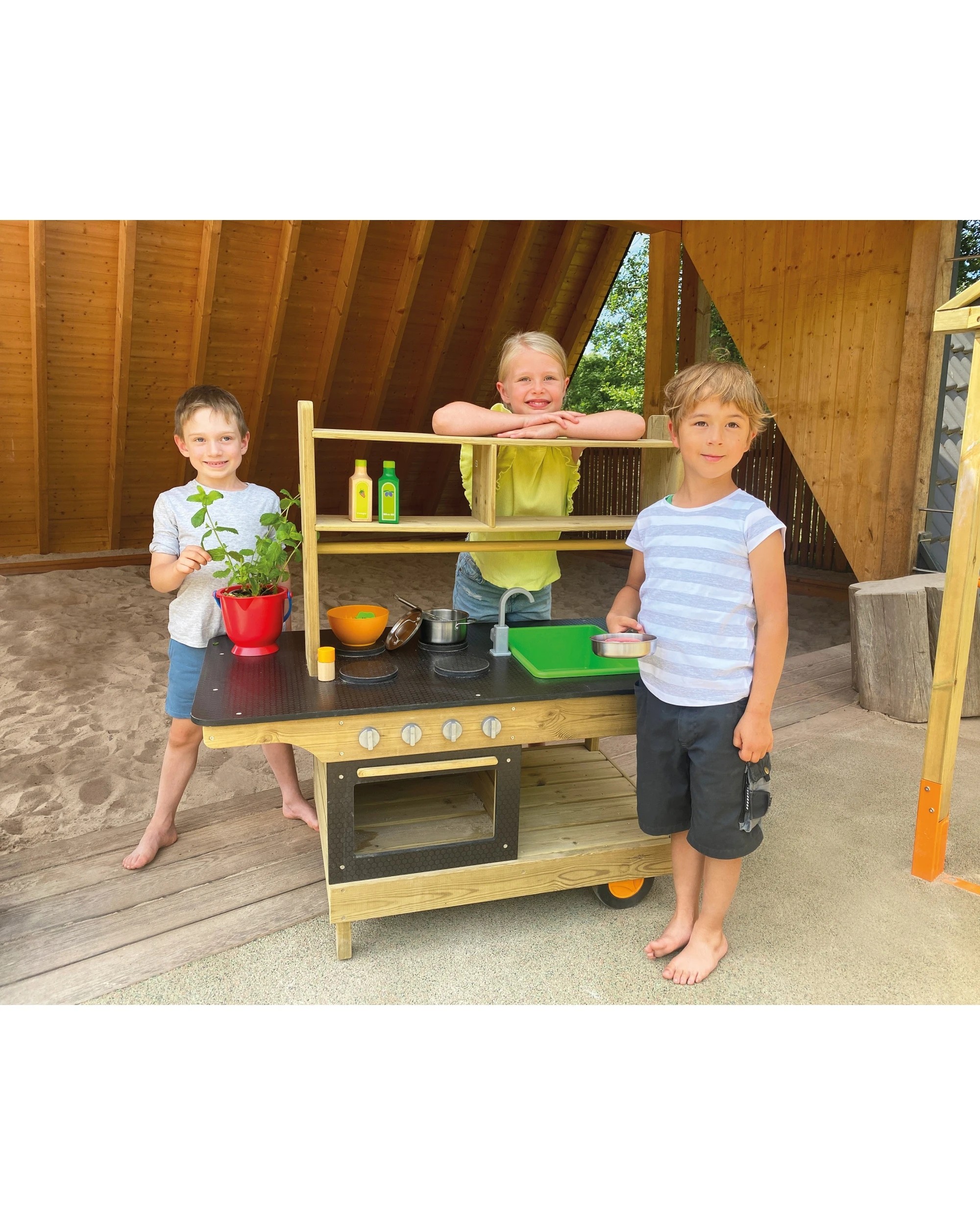 3 Beleduc Mobile Outdoor Kitchen Mud Role Play Toy - Multi, 3 of 3