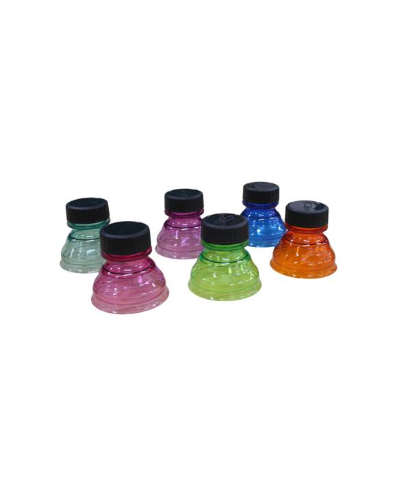 Camp Pro Can Caps 6 Pack Beverage Lid Drink Cover Spill And Bug Prevention - Assorted