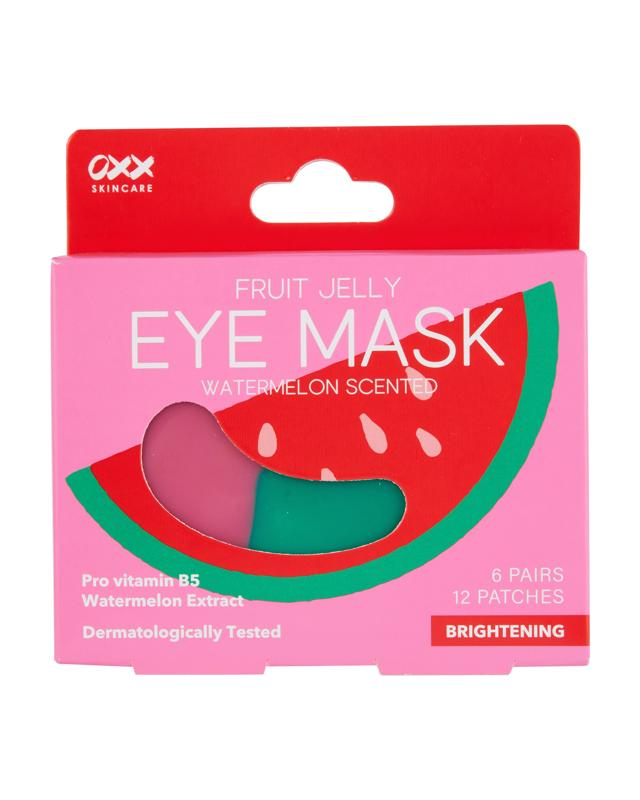 OXX Skincare 12 Piece Fruit Jelly Brightening Eye Mask - Pro Vitamin B5 and Watermelon Ext