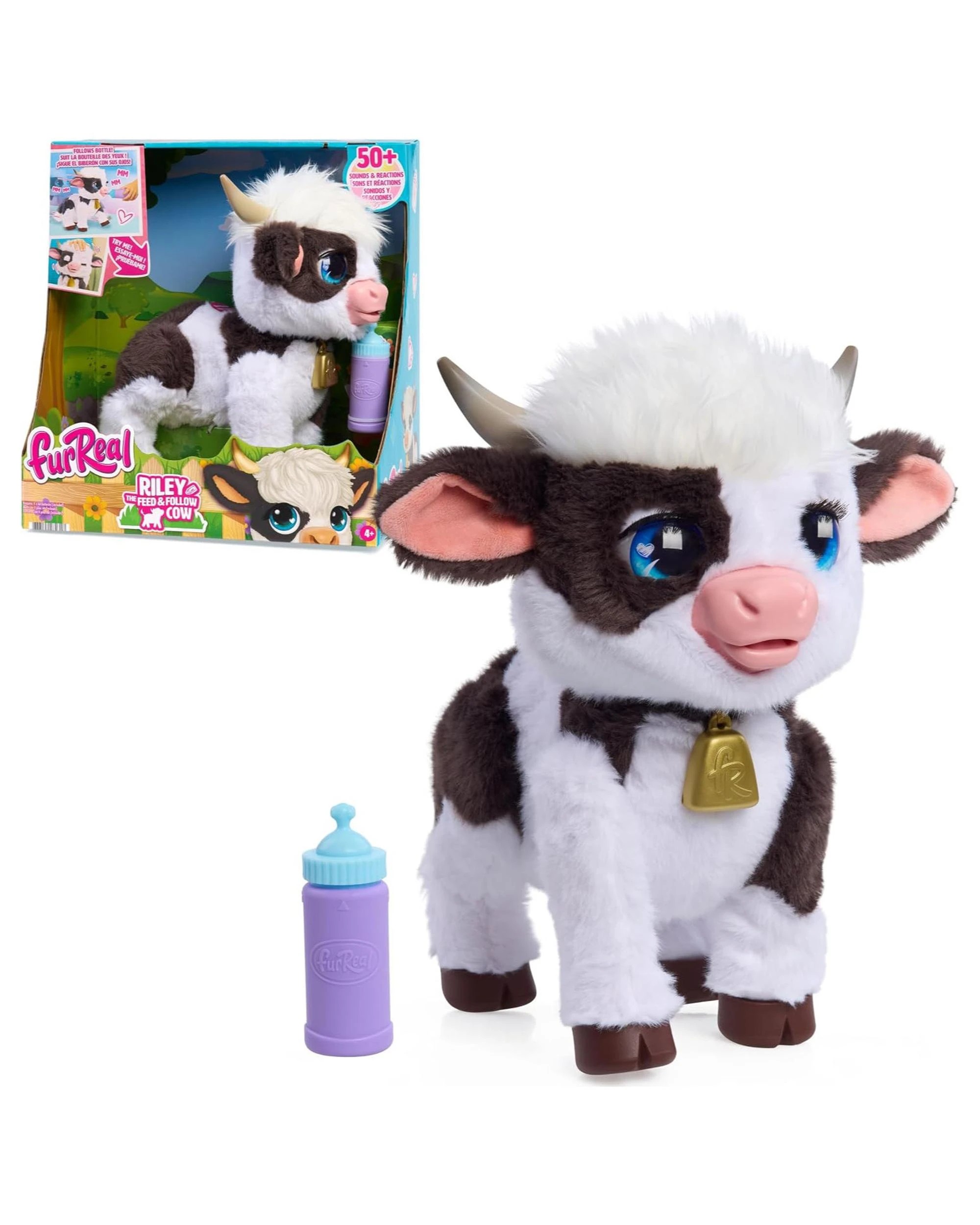 1 FurReal Riley the Feed and Follow Cow, 1 of 2