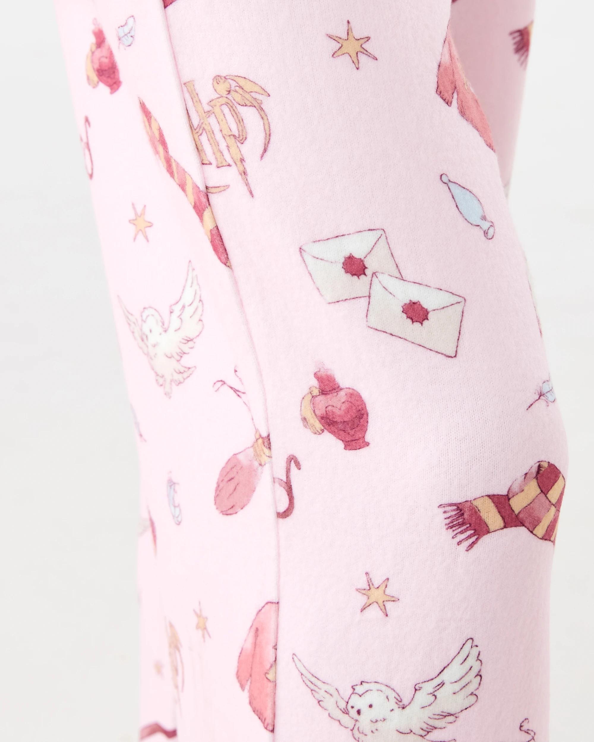 7 Harry Potter License Button Down Pyjama Set Pnk Hp, 7 of 7