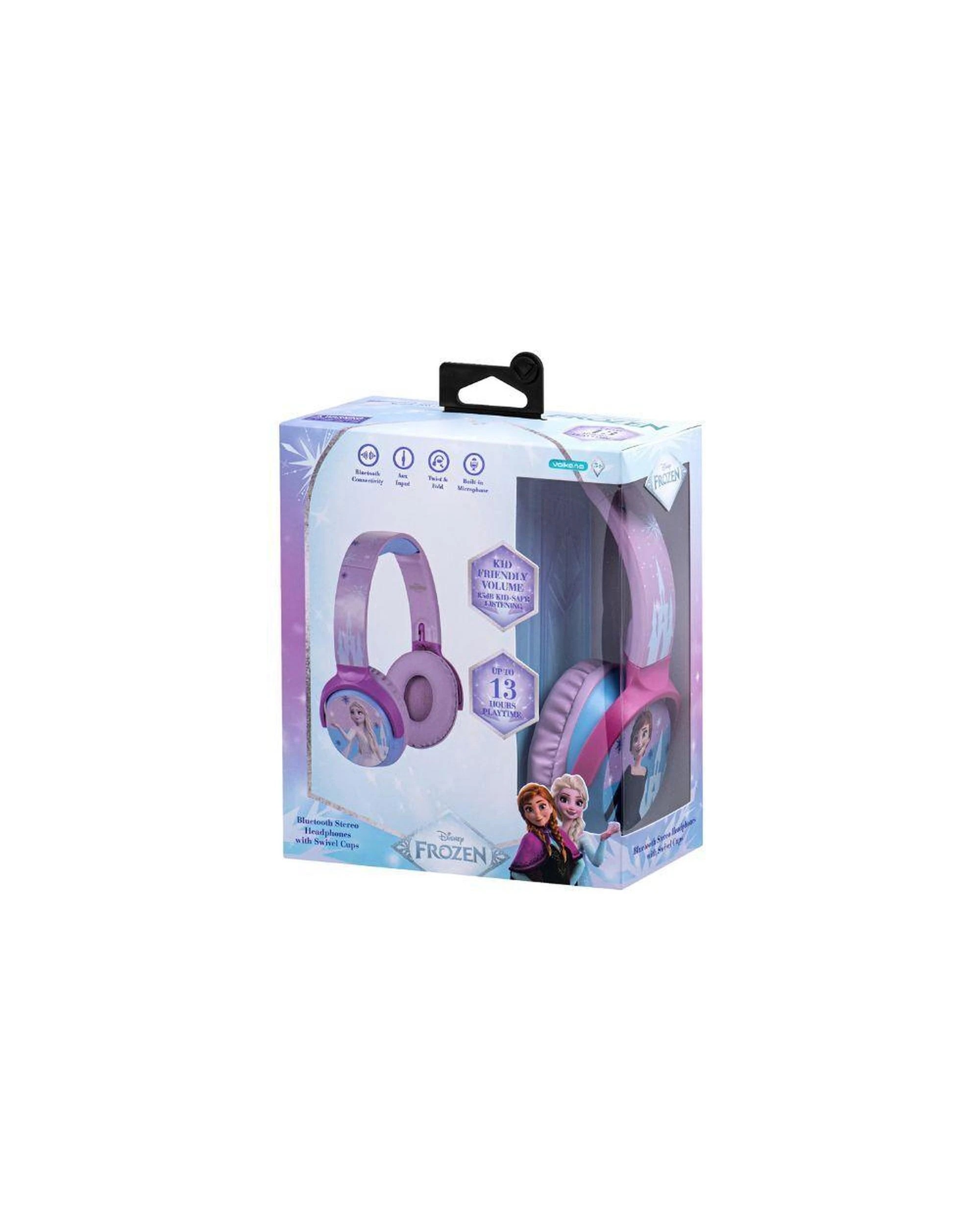 8 Disney Frozen Kids Bluetooth Headphones Volume Limit Light Blue, 8 of 8