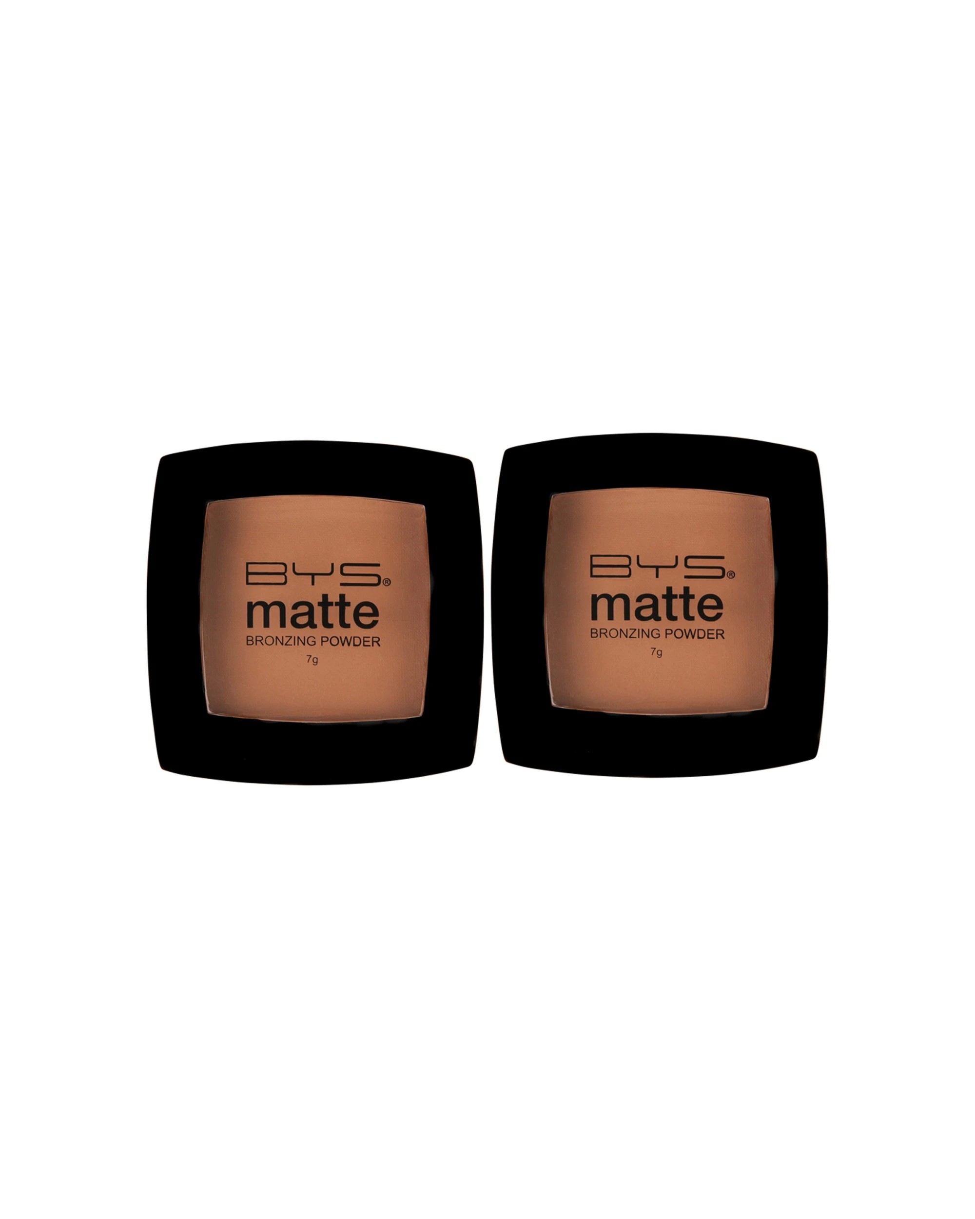1 2PK BYS Matte Bronzing Powder Powder Face Bronzer 7g Set - Natural, 1 of 3