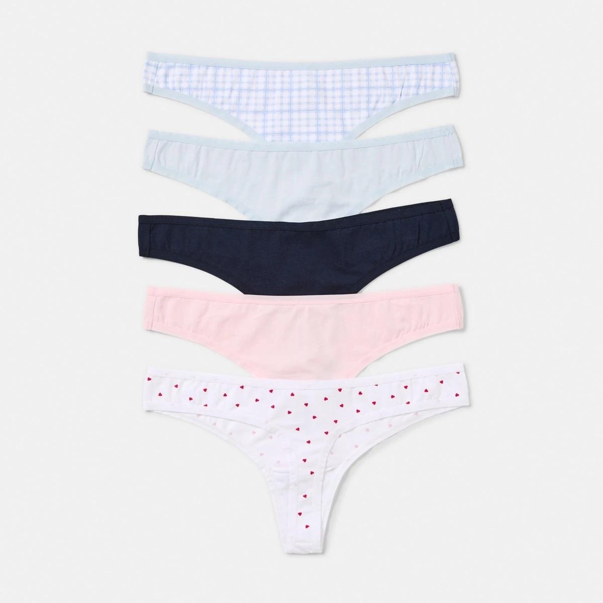 1 5 Pack G-String Briefs MINI HEART, 1 of 8