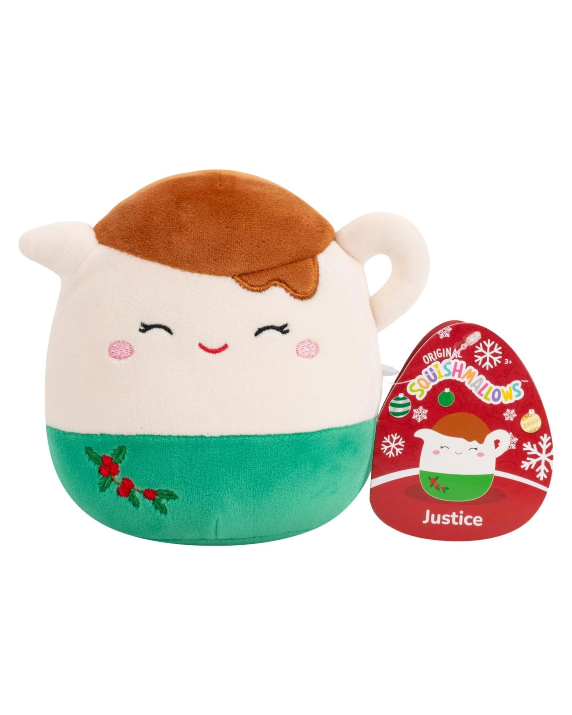 1 Squishmallows Christmas Justice the Gravy Boat 5 inch Plush - Multi, 1 of 4
