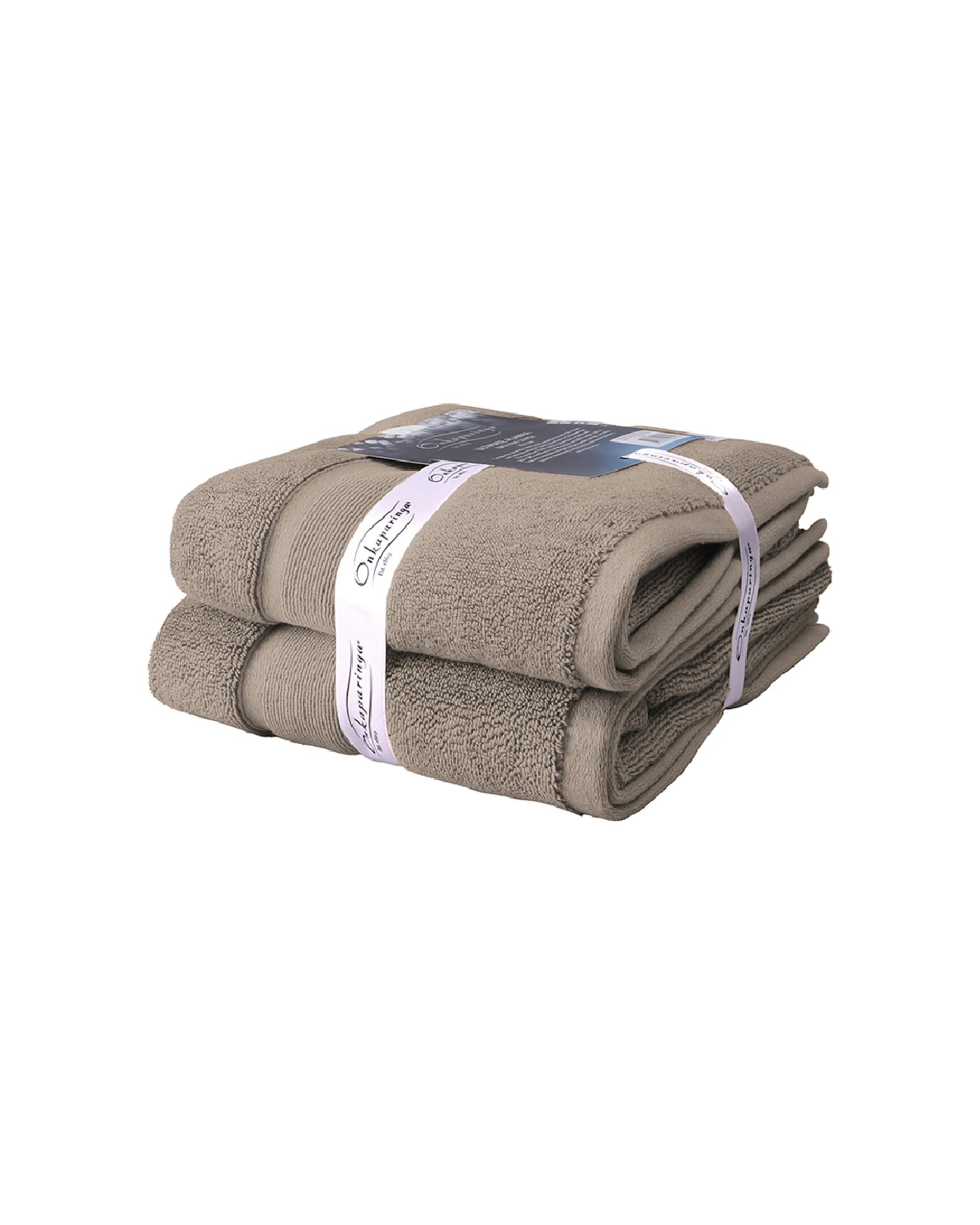2 Onkaparinga Ultimate Alanya Bath Mat/Towel 850Gsm Almond 2PK - Beige, 2 of 3