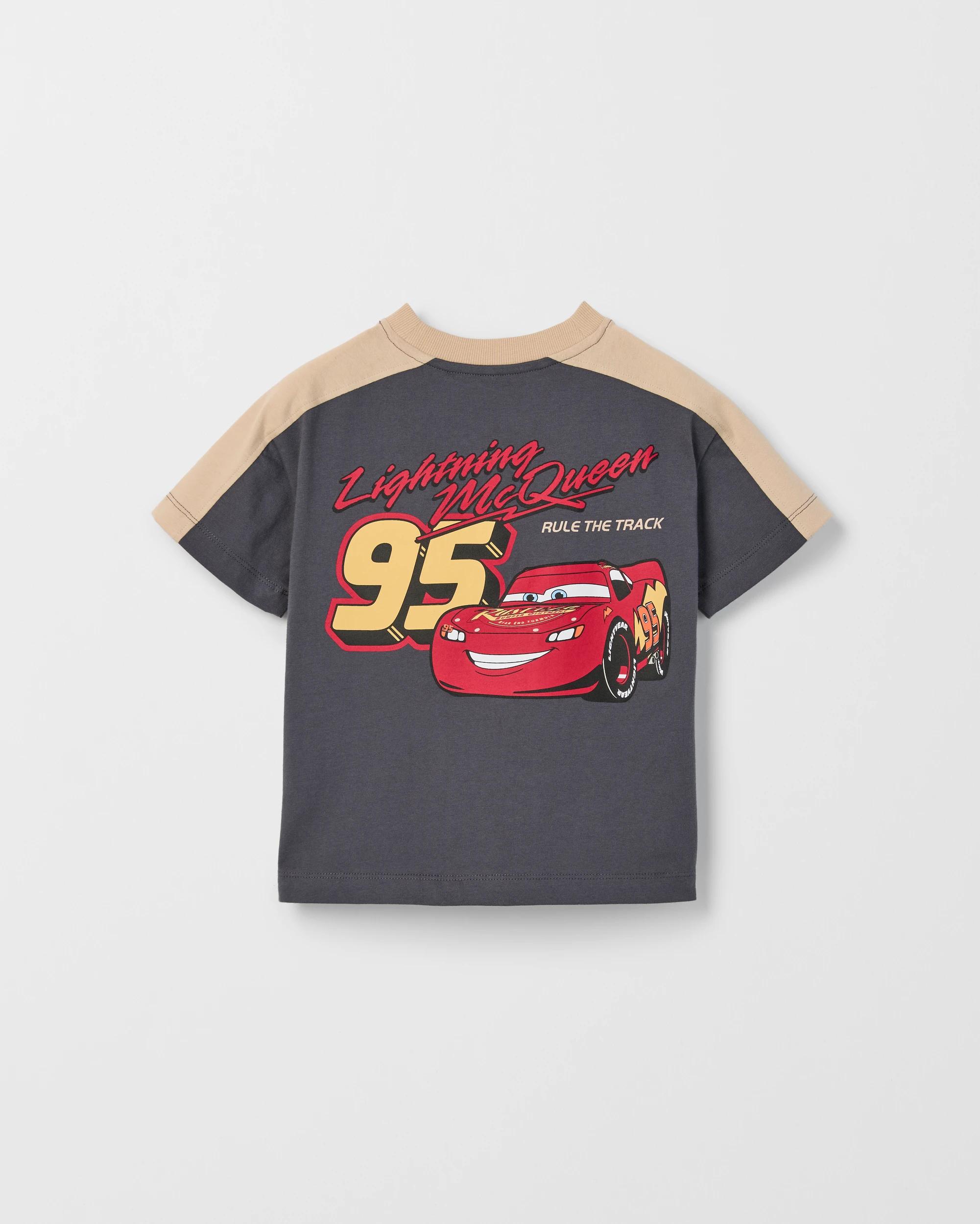 7 Disney Pixar Cars Australian Cotton Oversized T-Shirt CHARCOAL, 7 of 7