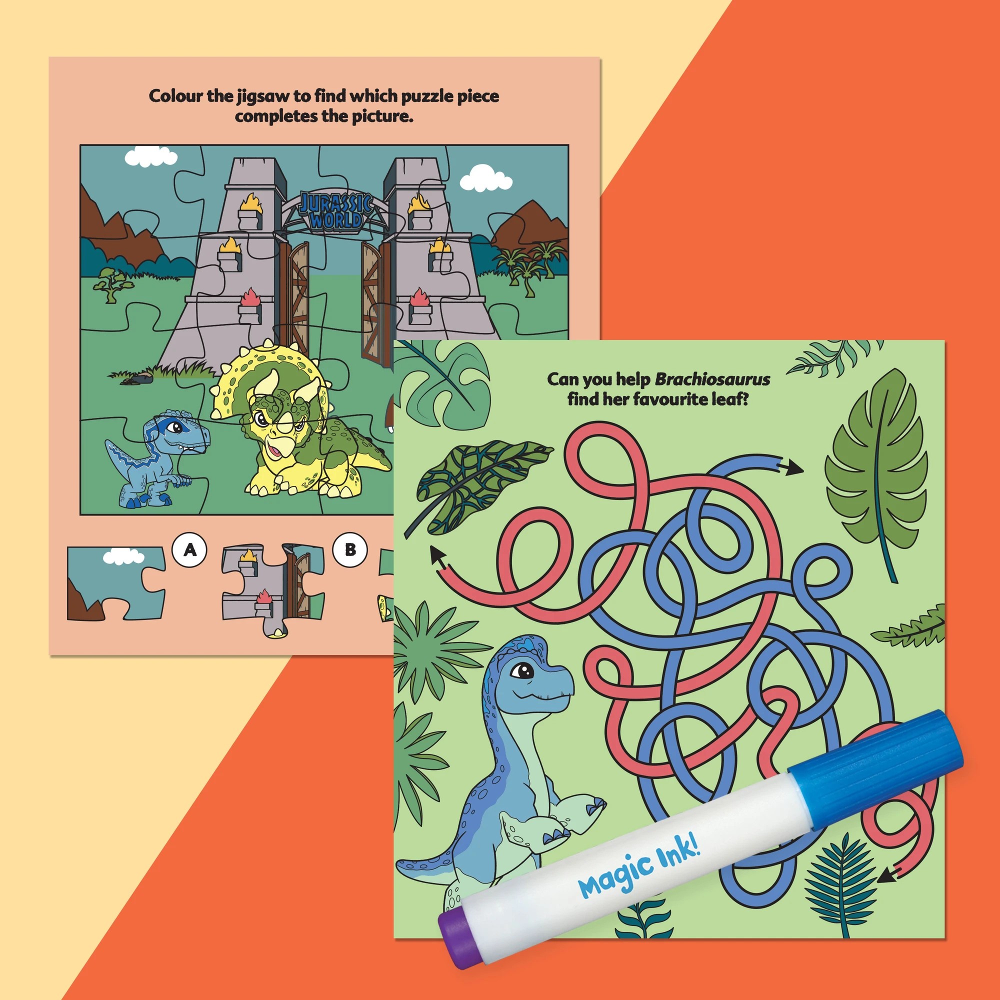 5 INKredibles Jurassic World Explorers Mess Free Magic Ink Pictures! - Book, 5 of 5