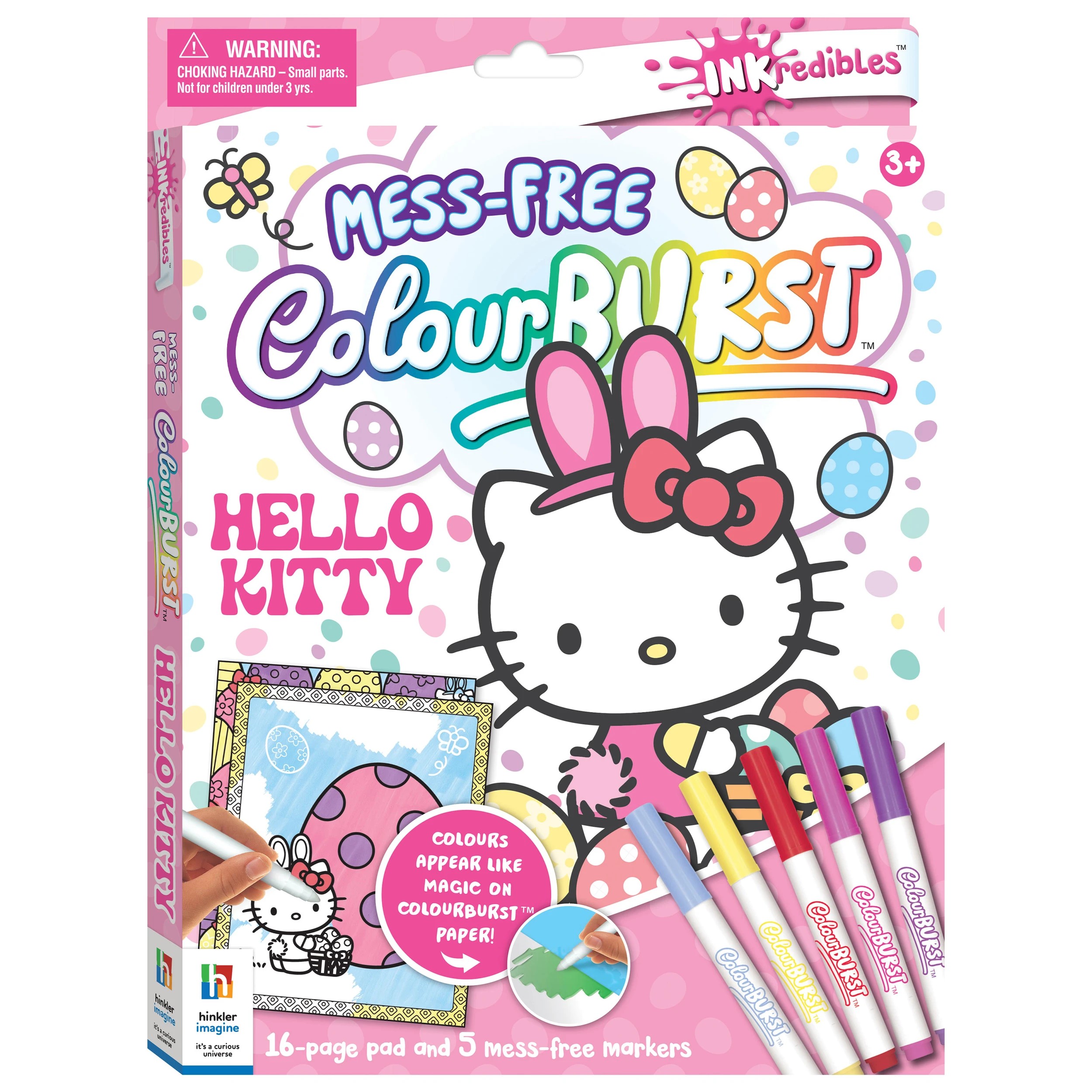 1 INKredibles Hello Kitty Mess-Free ColourBurst Activity Kit - Book, 1 of 6