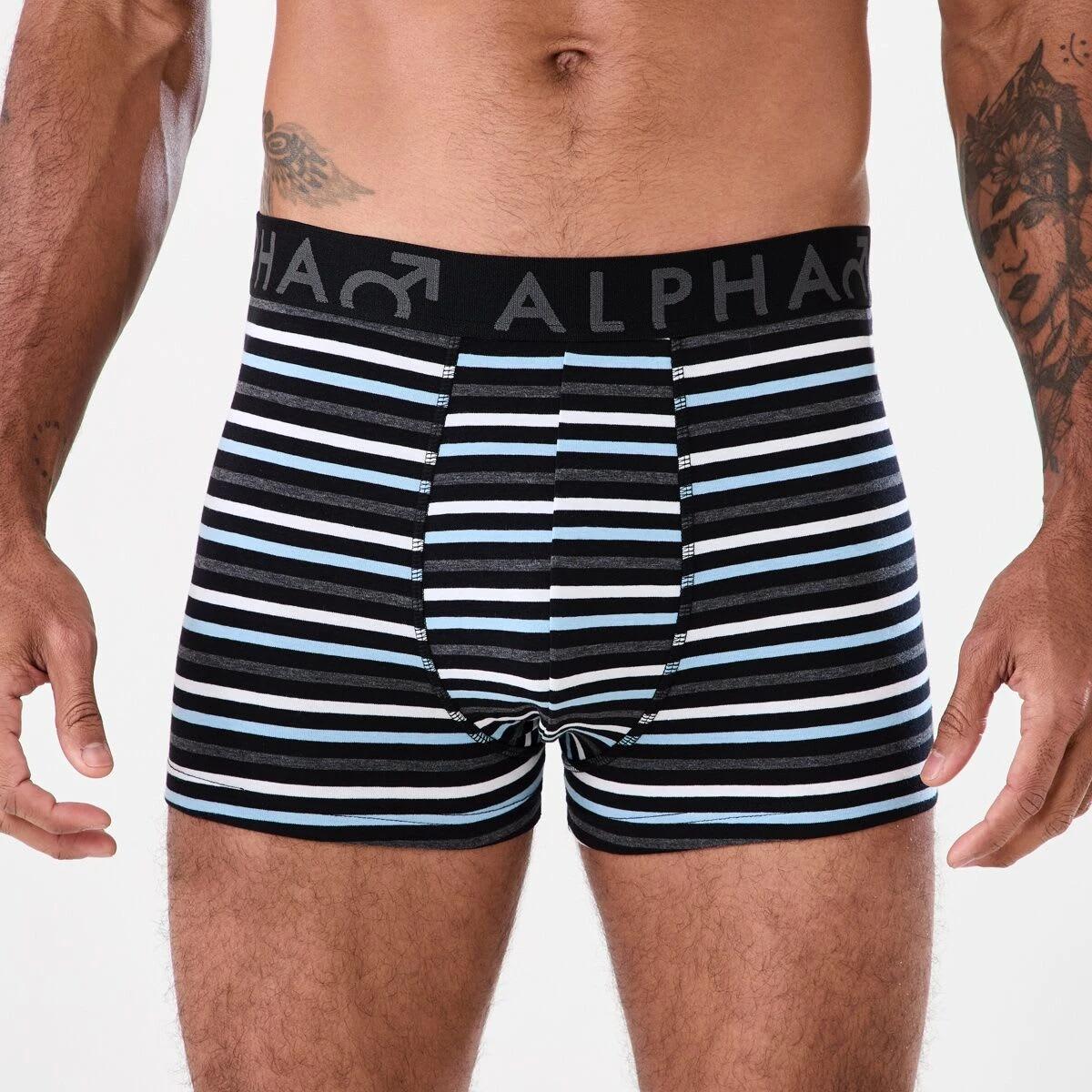 4 3 Pack Stripe Plain Trunks SLADE STRIPE, 4 of 7