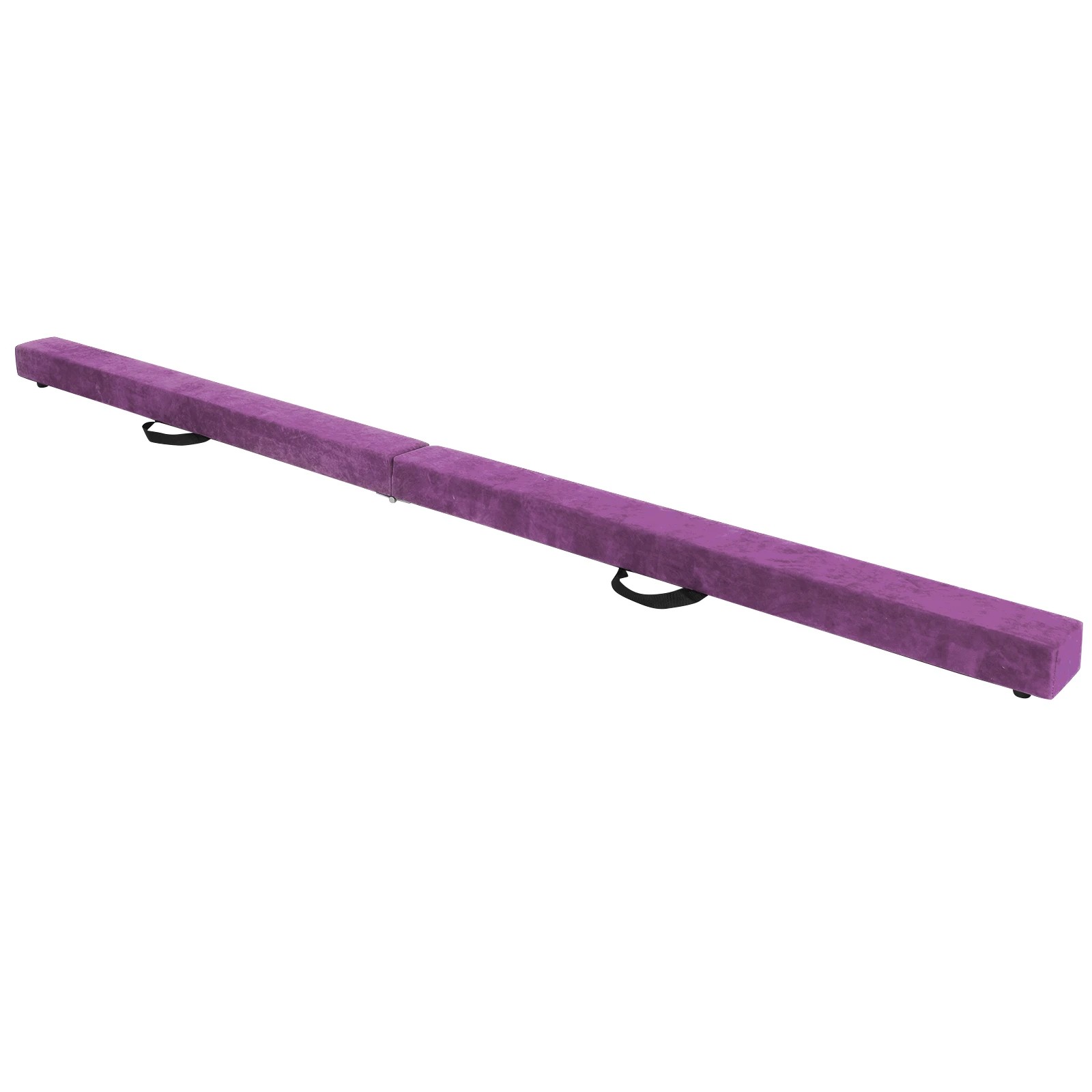 1 Costway 2.1m Folding Gymnastic Beam Portable Floor Balance Beam Anti-slip Base Home Gym Equipment - Purple, 1 of 1