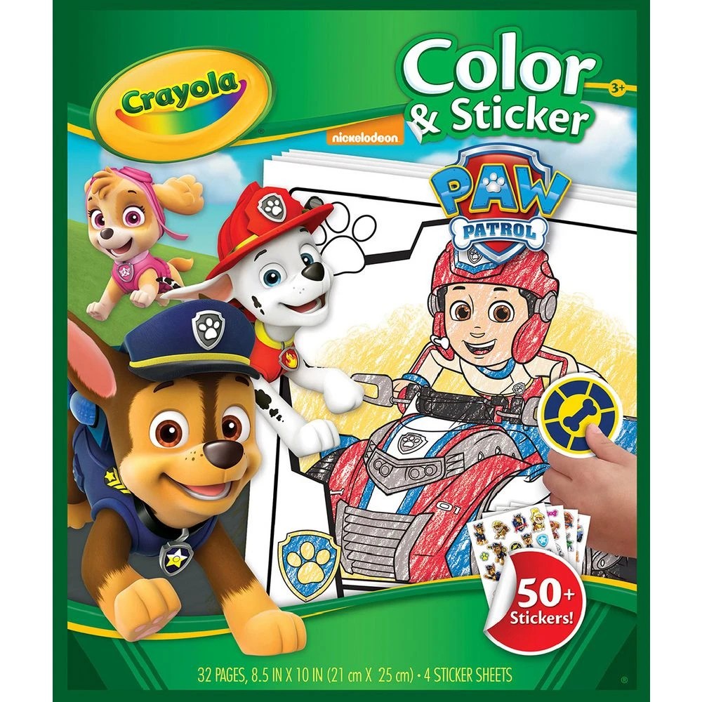 1 Crayola Colour & Sticker Book Paw Patrol, 1 of 1