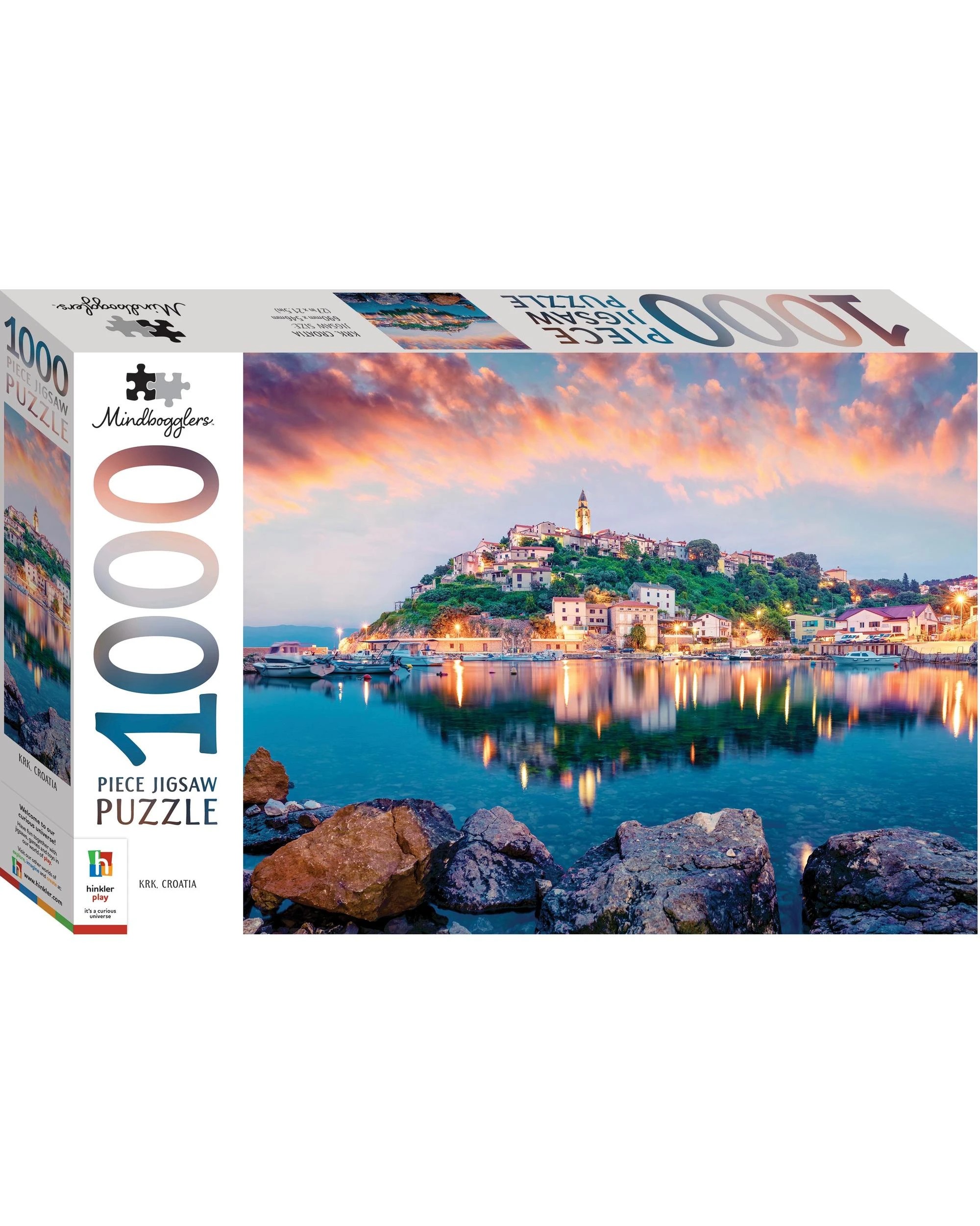 1 Hinkler Mindbogglers Krk Croatia 1000 Piece Puzzle, 1 of 1