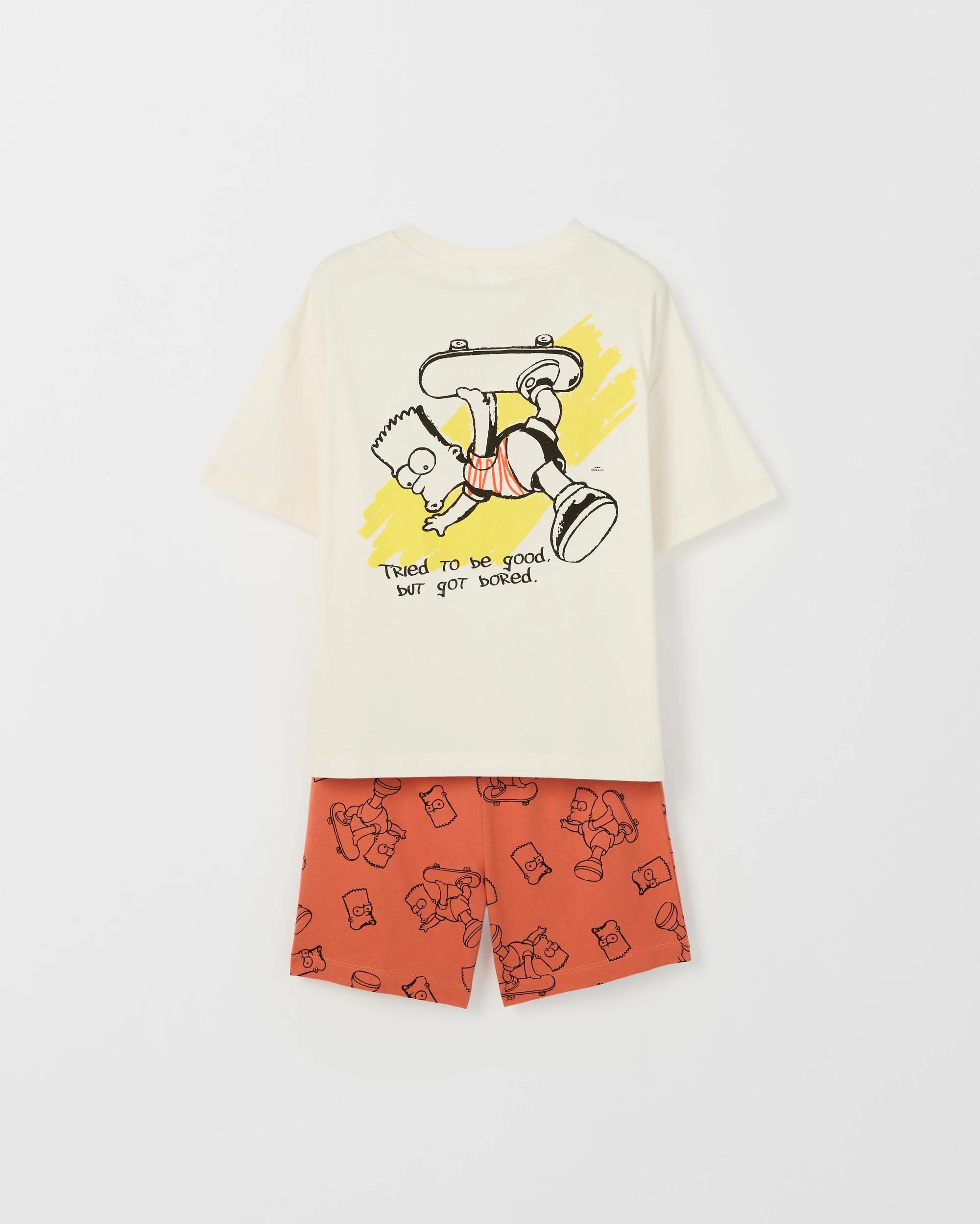 4 The Simpsons Australian Cotton Older Boys Oversized Knit Pyjama Set SIMPSONS, 4 of 7