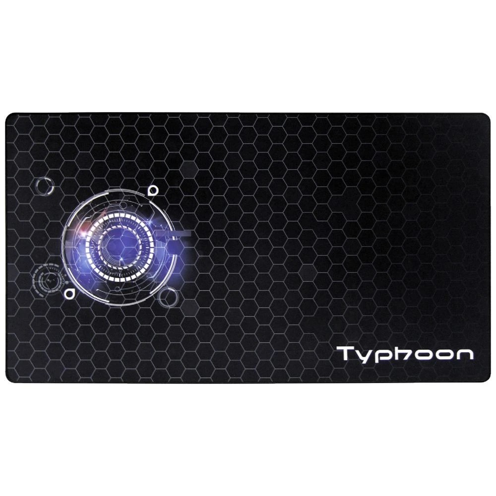 1 Typhoon Gaming Desk Mat 1400 x 600mm Black, 1 of 5