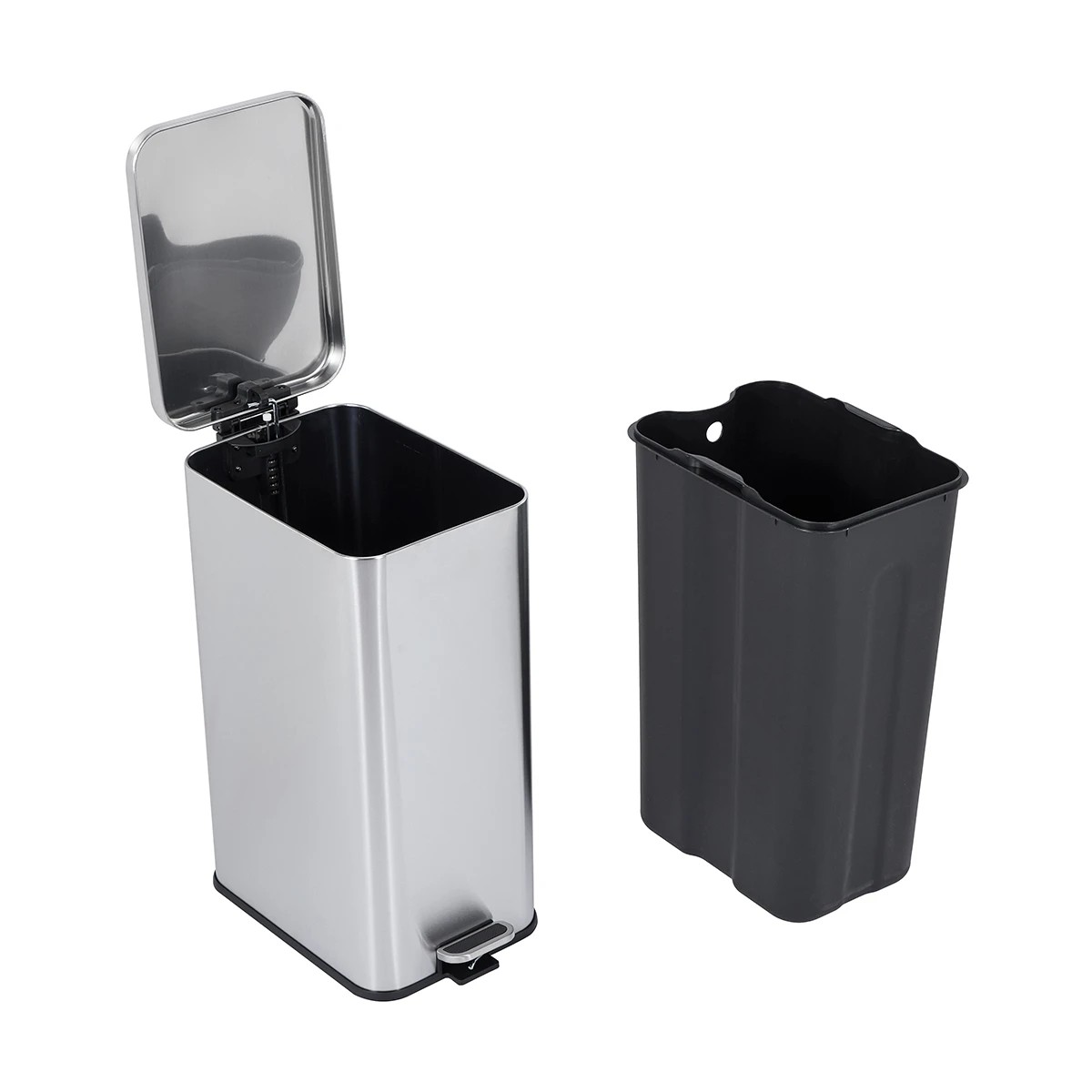 4 38L Stainless Steel Slim Line Bin, 4 of 7