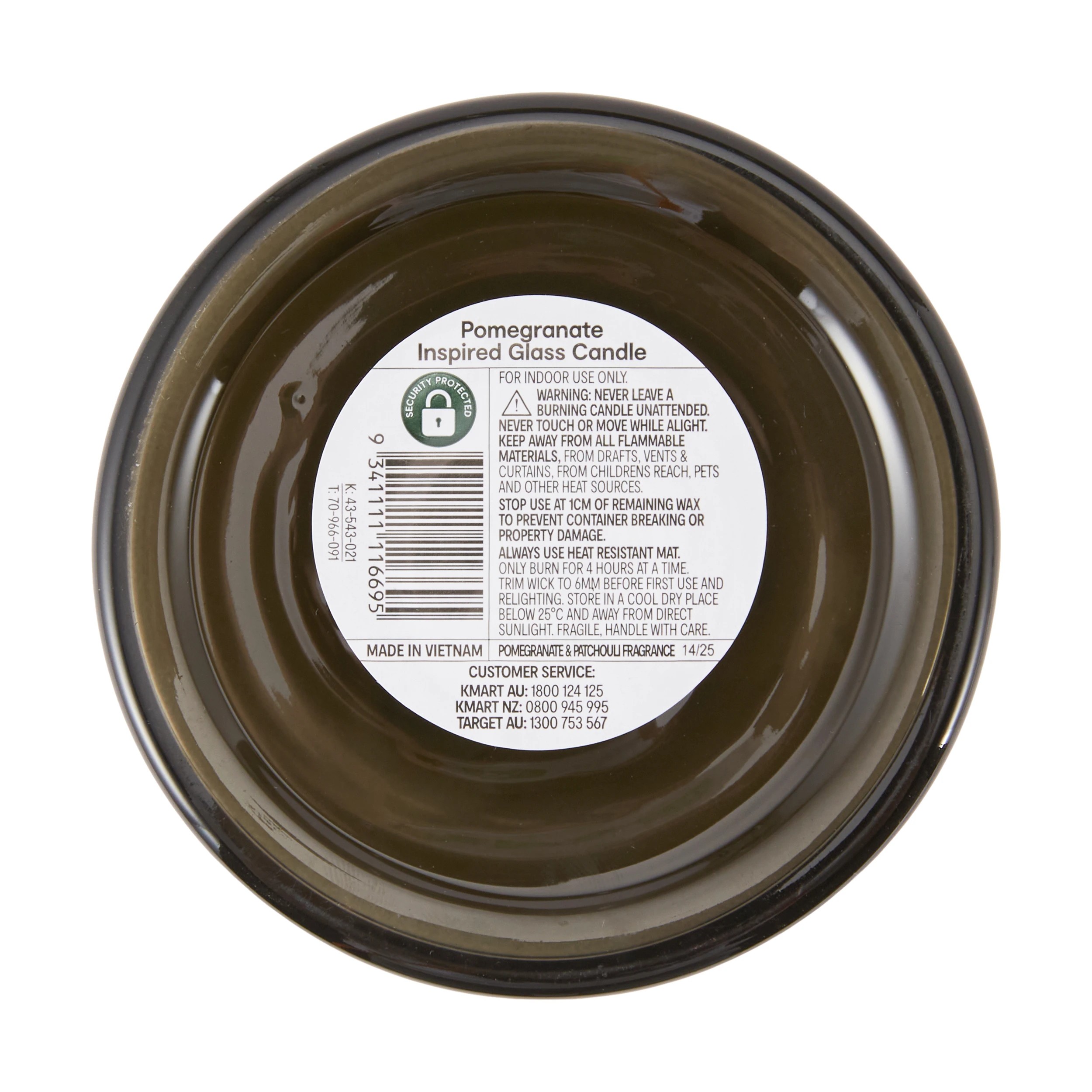 5 Pomegranate Inspired Glass Candle, 5 of 5