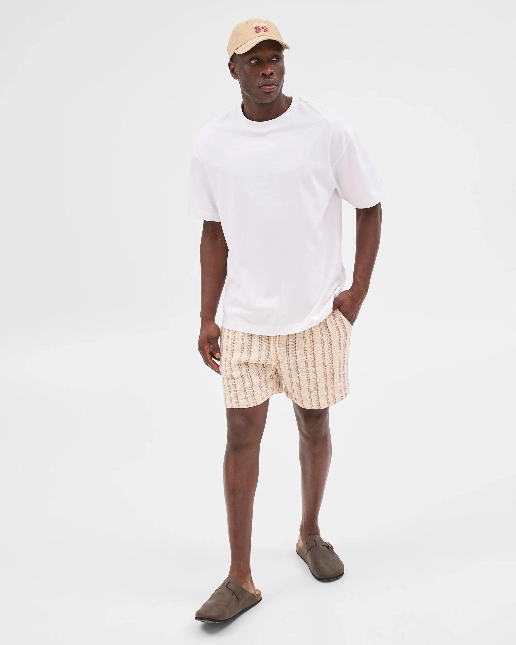2 Australian Cotton Stripe Shorts - Commons NEUTRAL, 2 of 6