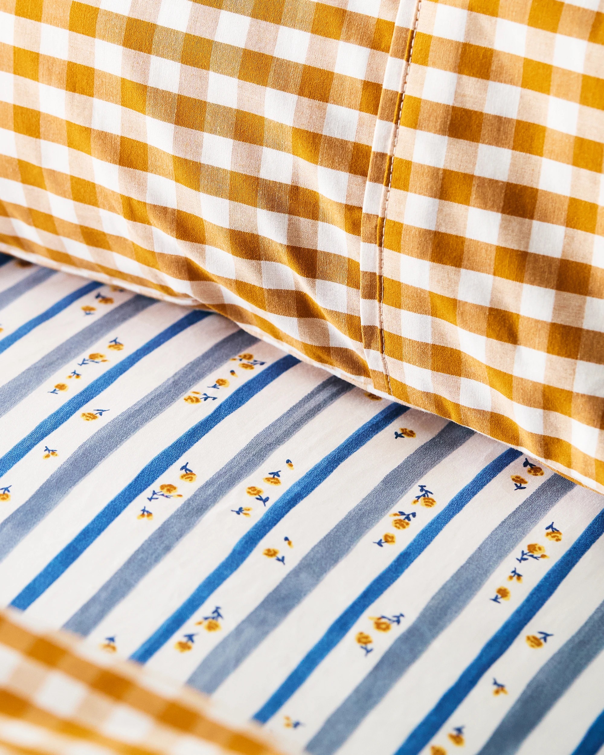 4 Target Australian Cotton Mix & Match Flat Sheet - Single Bed - Yellow, 4 of 8