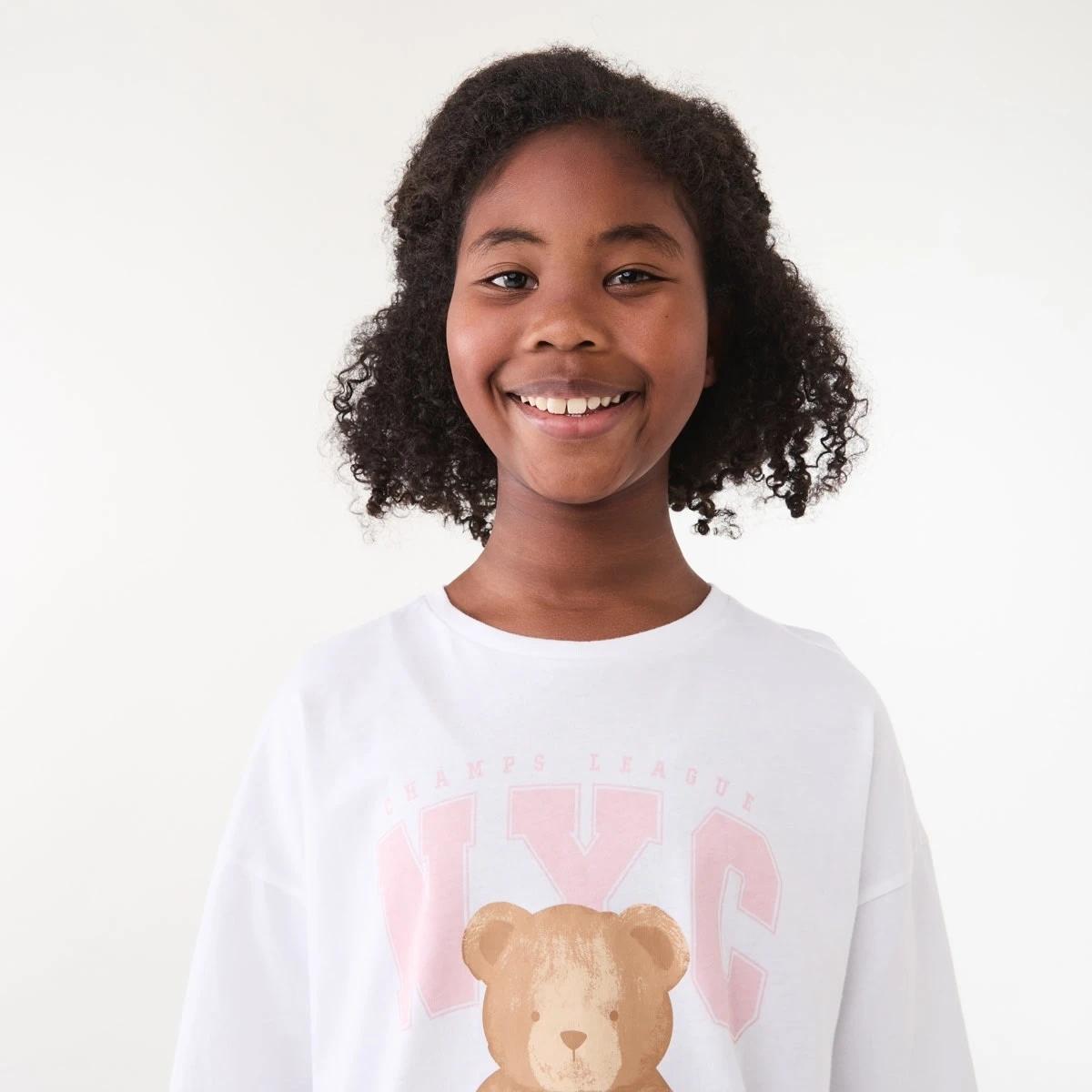 3 T-shirt and Pants Pyjama Set Pnk Teddy, 3 of 8