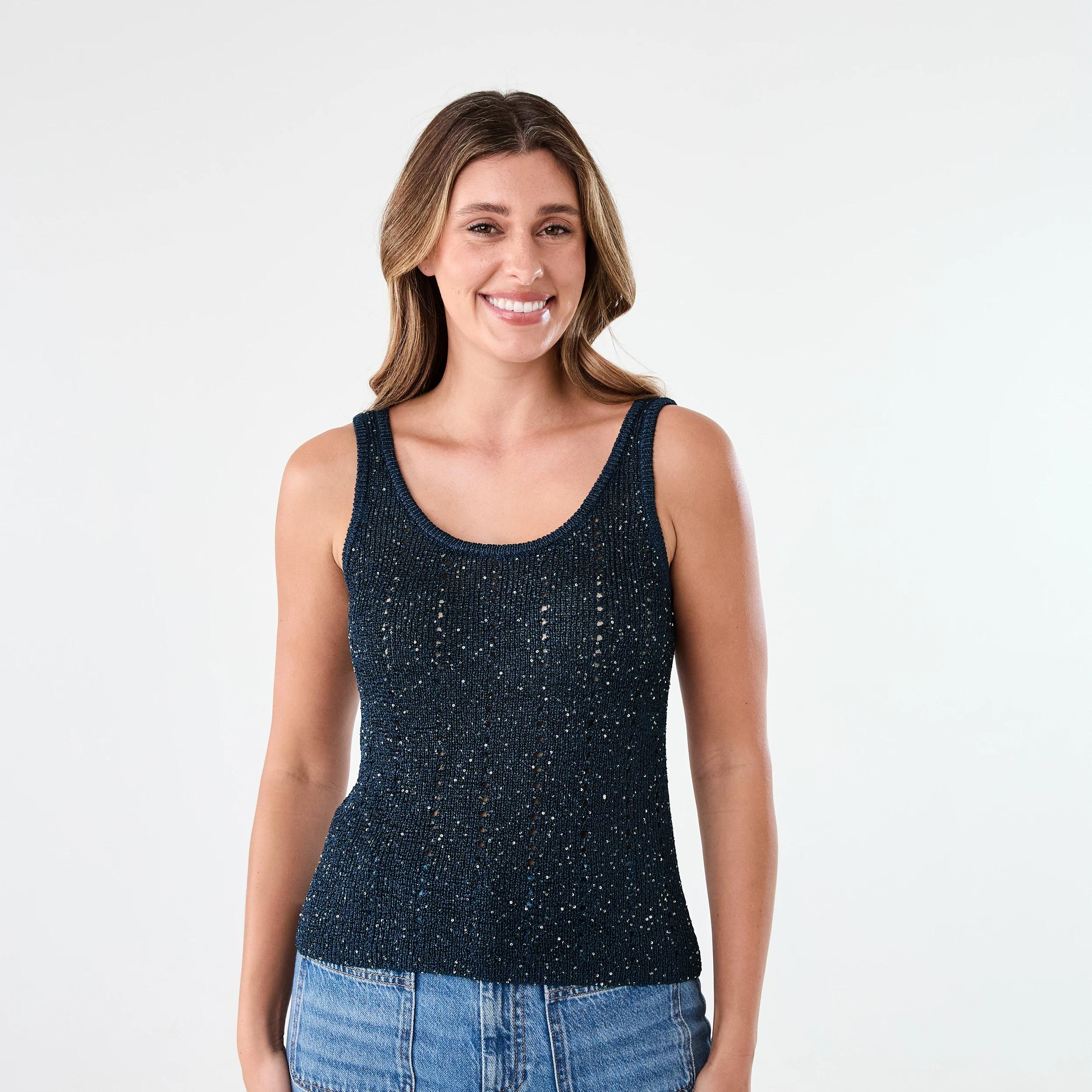 1 Sequin Tank Navy Blaze, 1 of 6