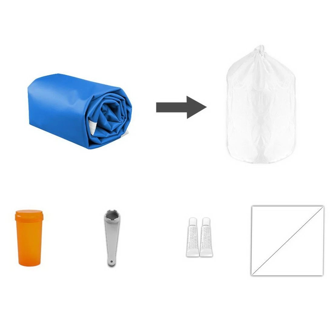 3 Everfit 5M Air Track Gymnastics Tumbling Exercise Cheerleading Mat Inflatable - Blue, 3 of 9