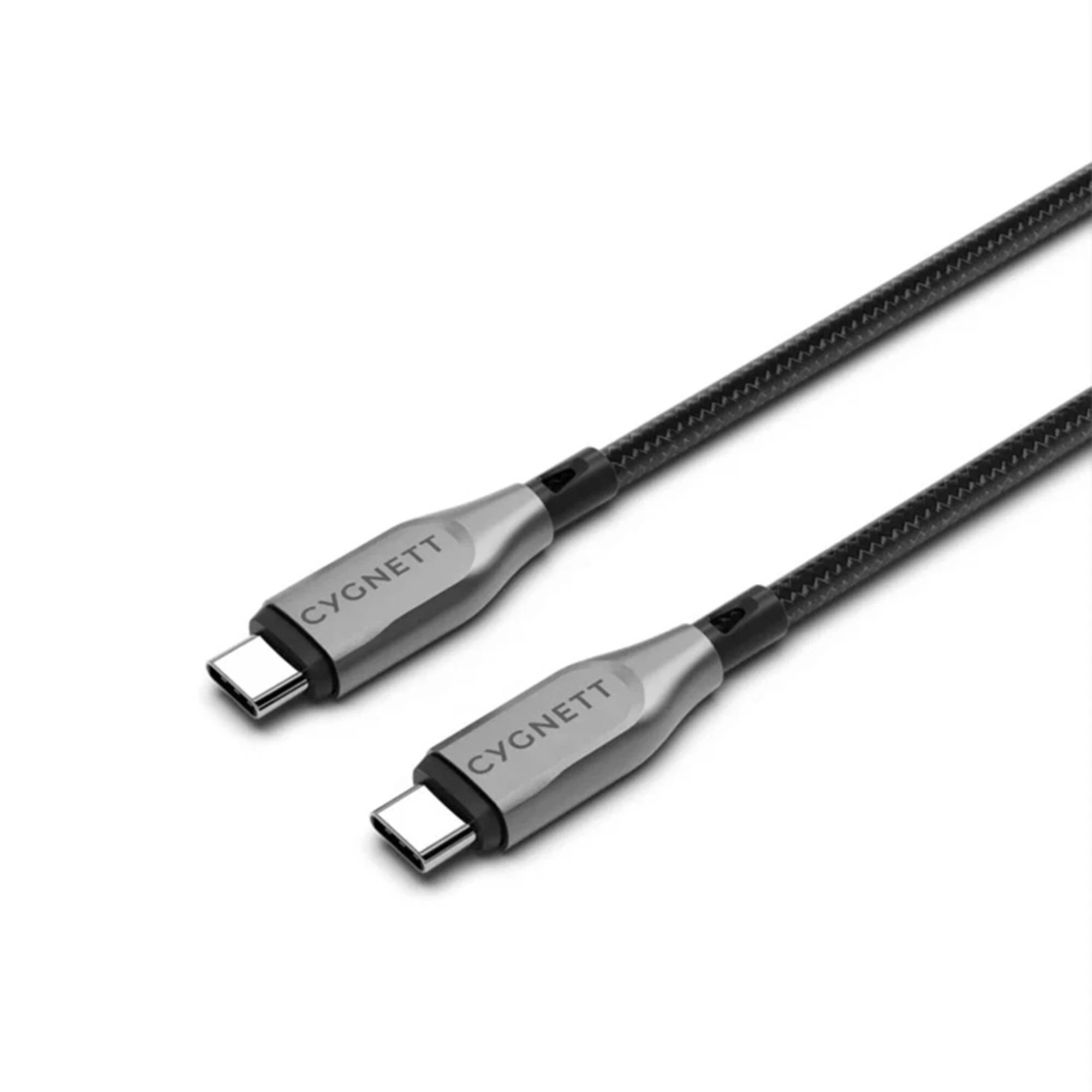 1 Cygnett - Armoured 1m USB-C to USB-C Cable - Black, 1 of 3