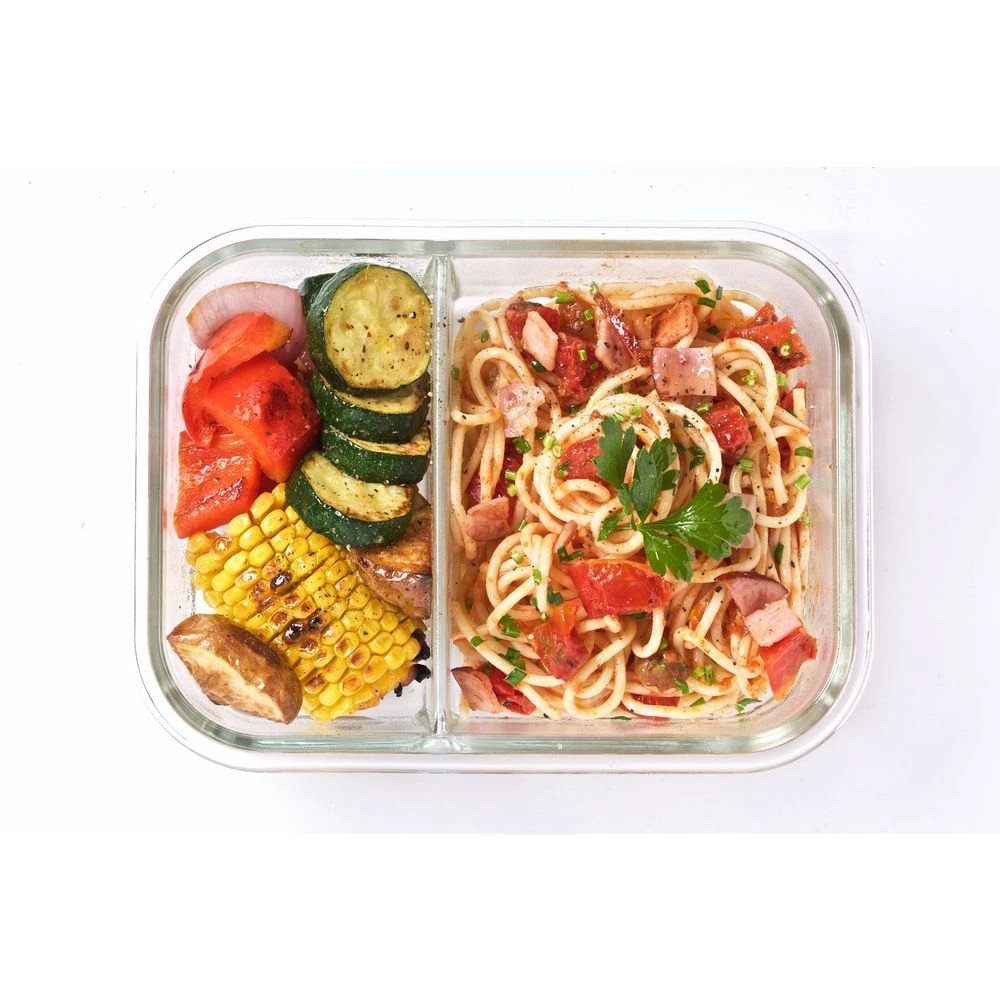 3 Smash Leakproof Glass Lunchbox 1L Blue, 3 of 5