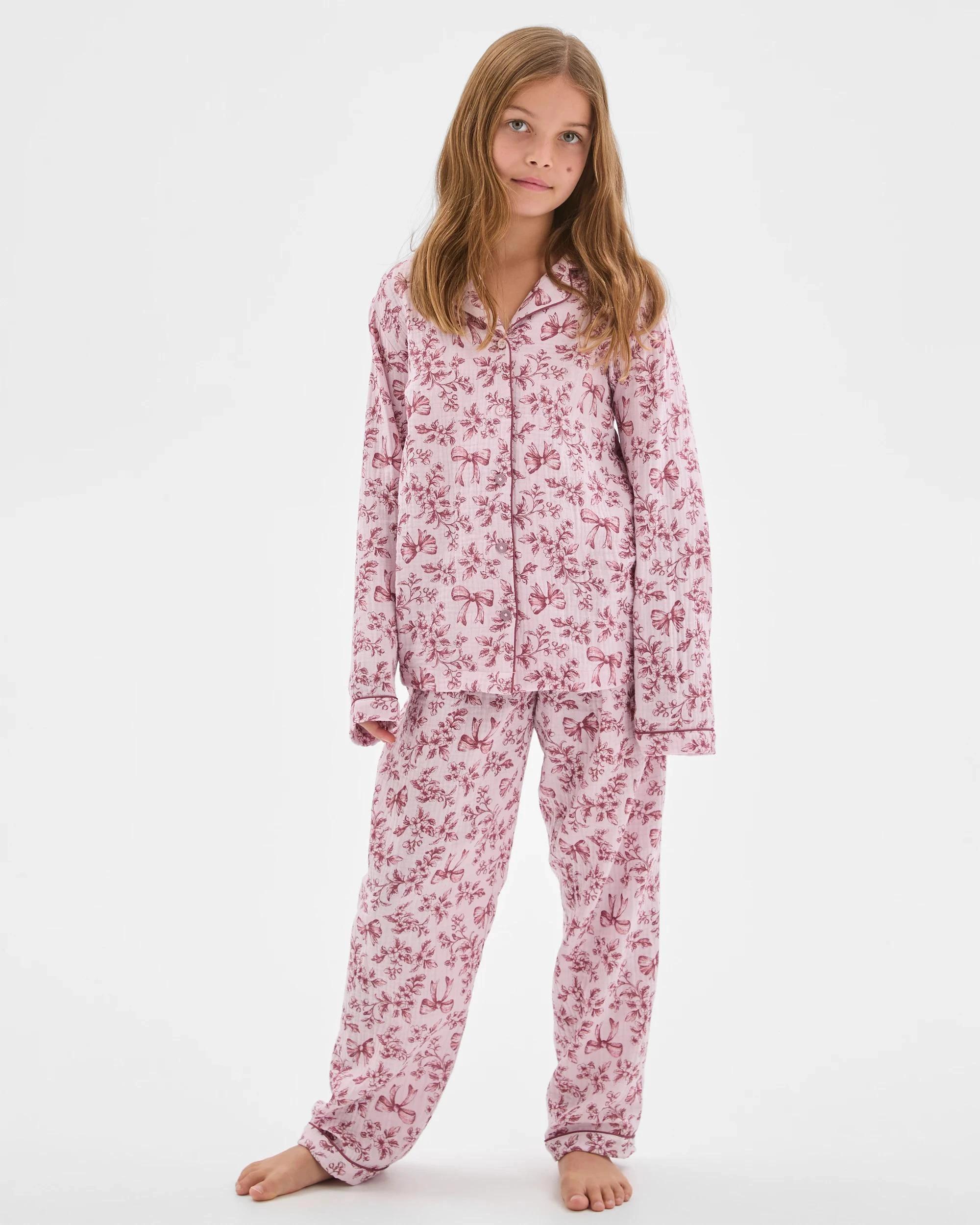 2 Target Kids Family Matching Australian Cotton Mini Me Double Cloth Pyjama Set PURPLE LILAC, 2 of 7