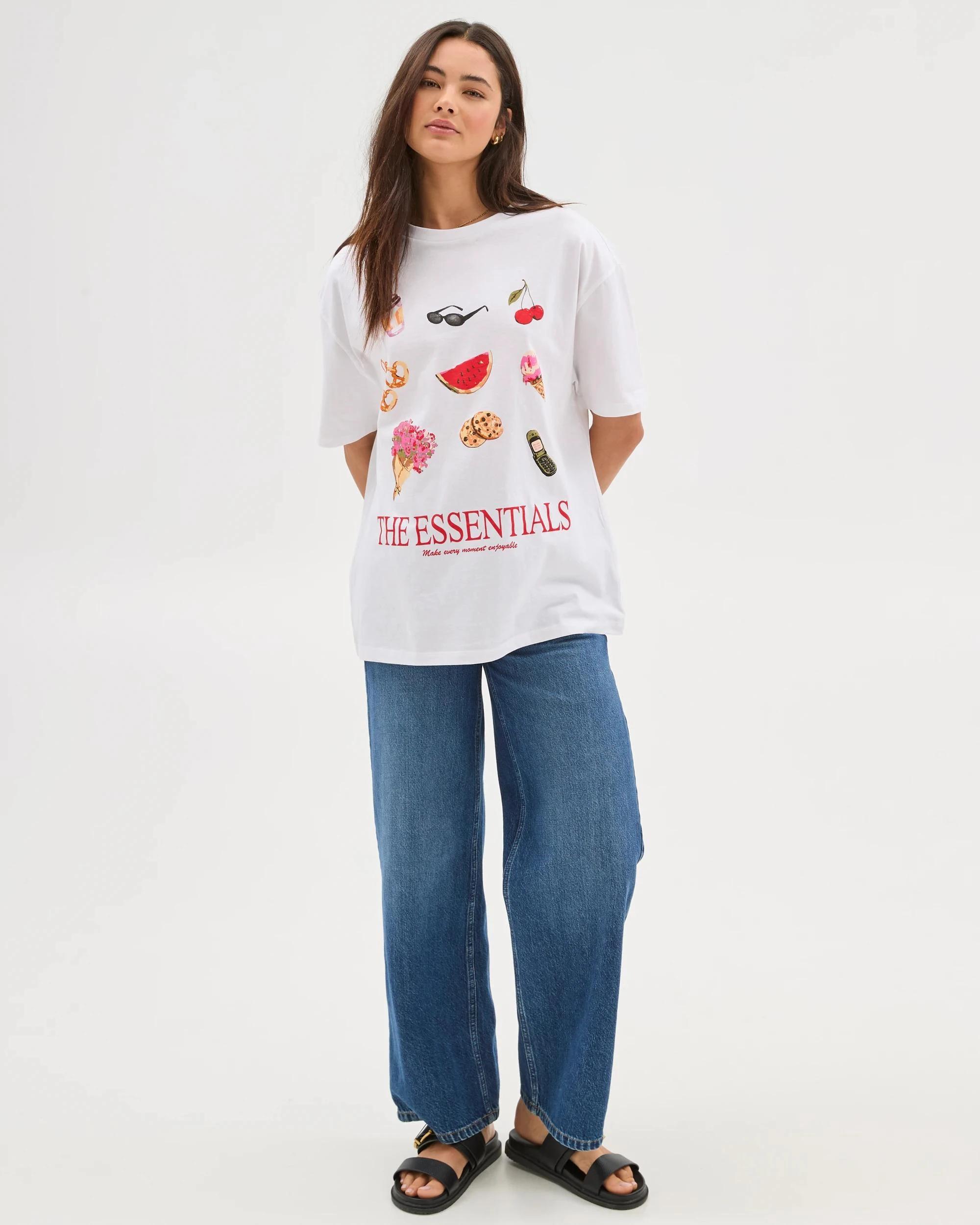 4 Australian Cotton Boyfriend T-Shirt - Lily Loves WHITE THE ESSENTIALS, 4 of 6