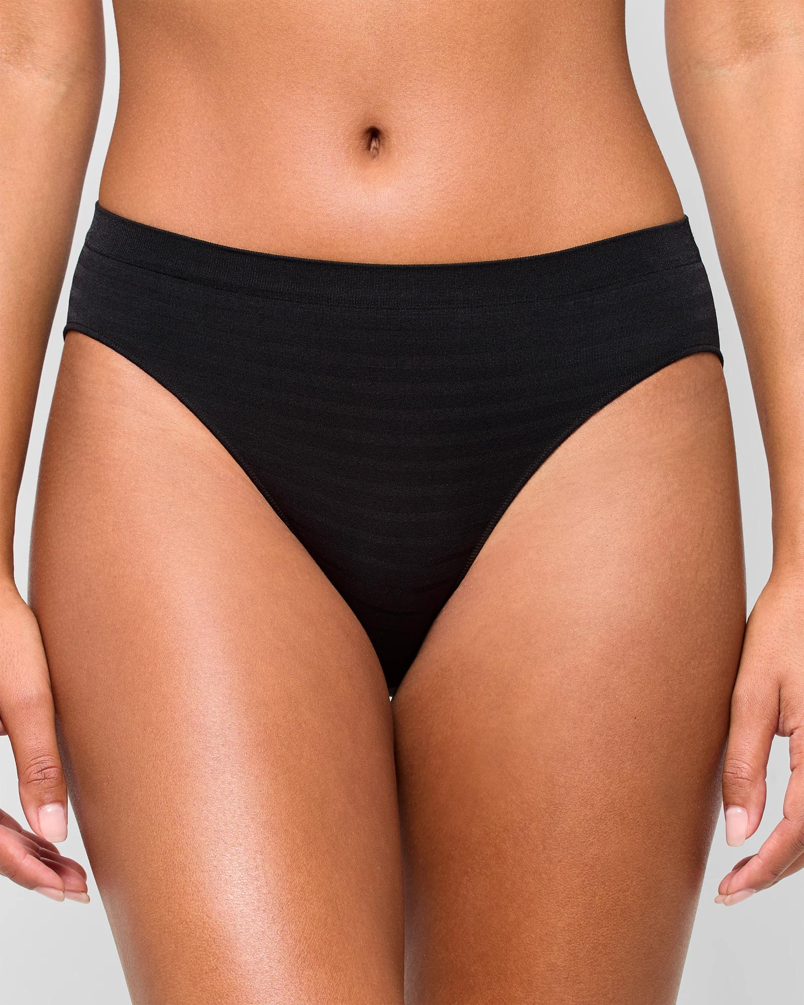 2 Target Womens Seamfree Matte And Shine Bikini Briefs 2 Pack BLACK, 2 of 4