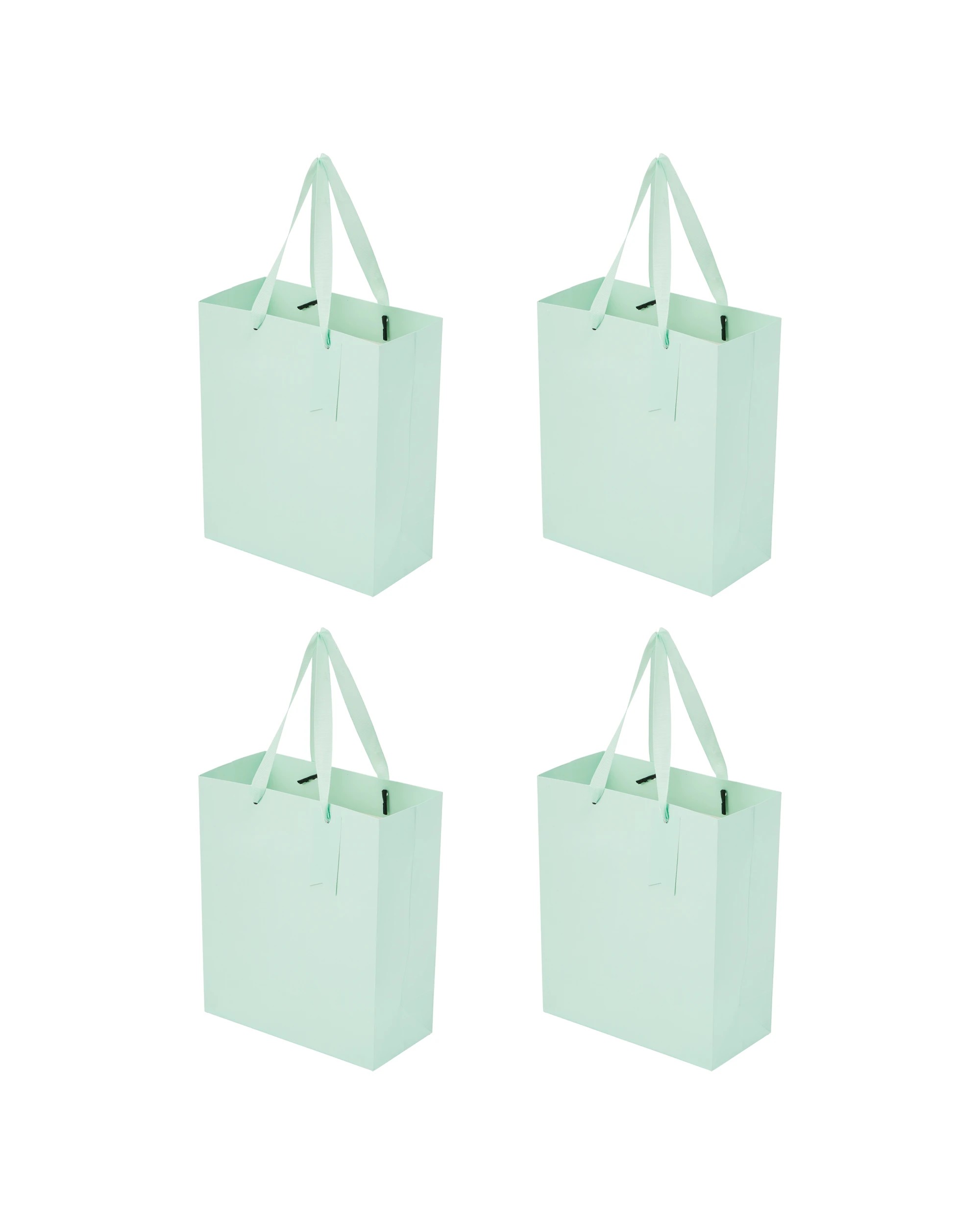 1 4 Pack Multi Green Gift Bags - Medium, 1 of 4