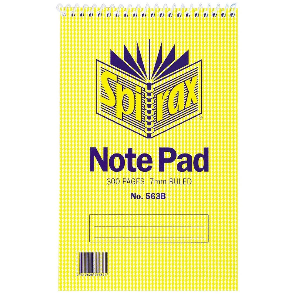 1 Spirax No. 563B Note Pad 300 Page, 1 of 2