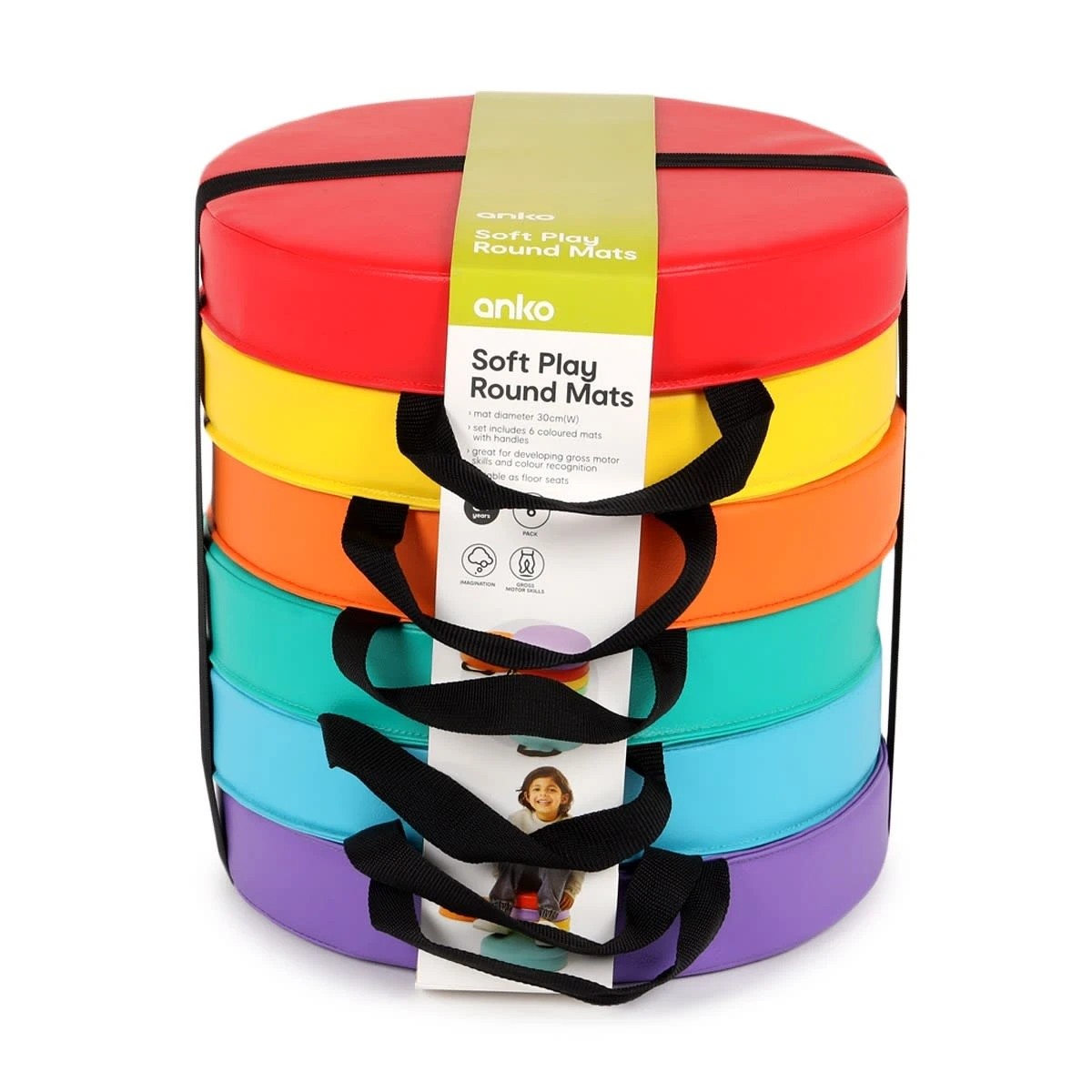 10 6 Pack Soft Play Round Mats, 10 of 10