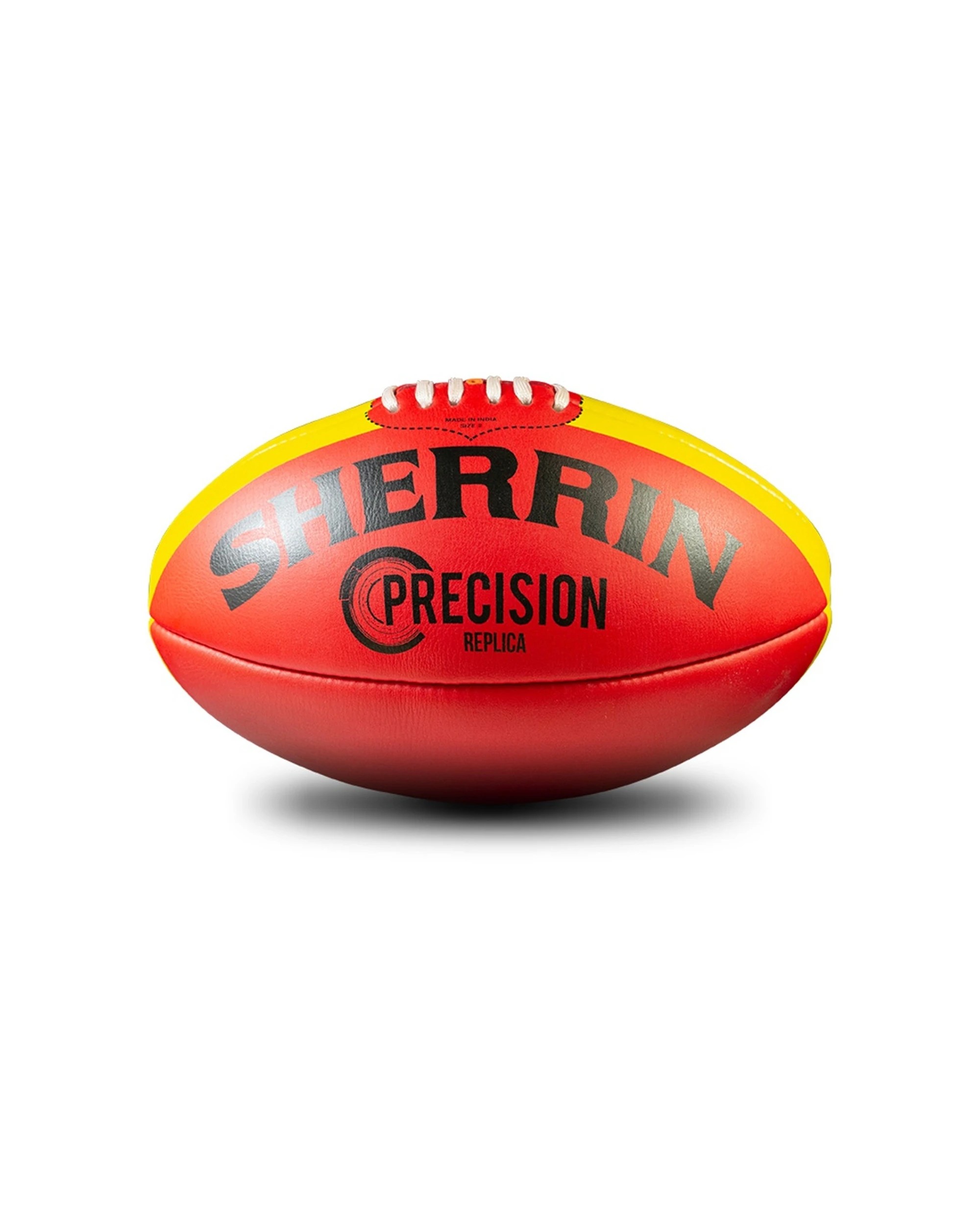 1 Sherrin Precision Replica Leather AFL Training Football Size 2 - Red, 1 of 4