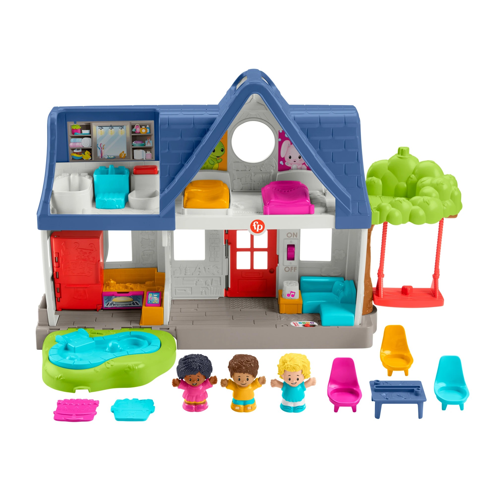 2 10 Piece Fisher-Price Little People Friends Together Play House Toddler Learning Playset, 2 of 6
