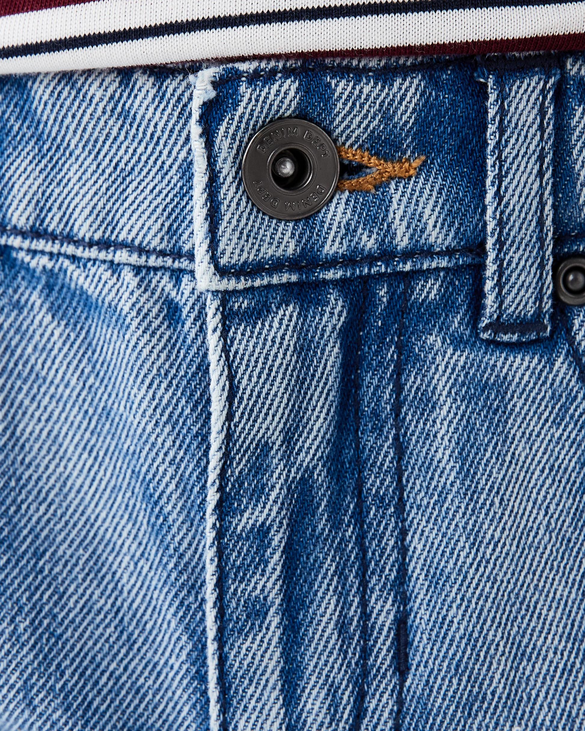 3 Straight Leg Denim Jeans Mid Wash, 3 of 6