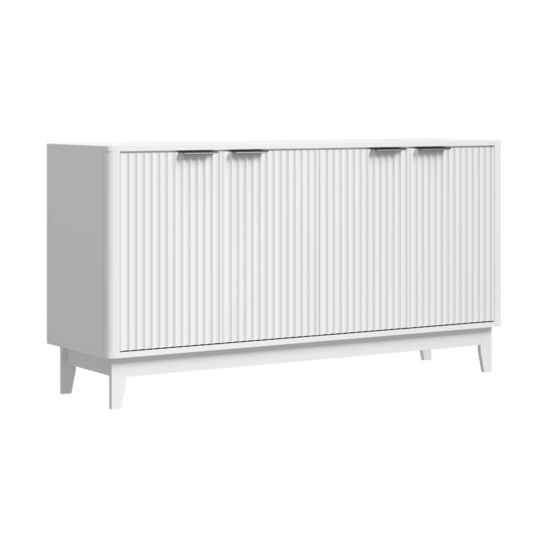 6 Oikiture Buffet Sideboard Cabinet 4 Doors
 - White, 6 of 10