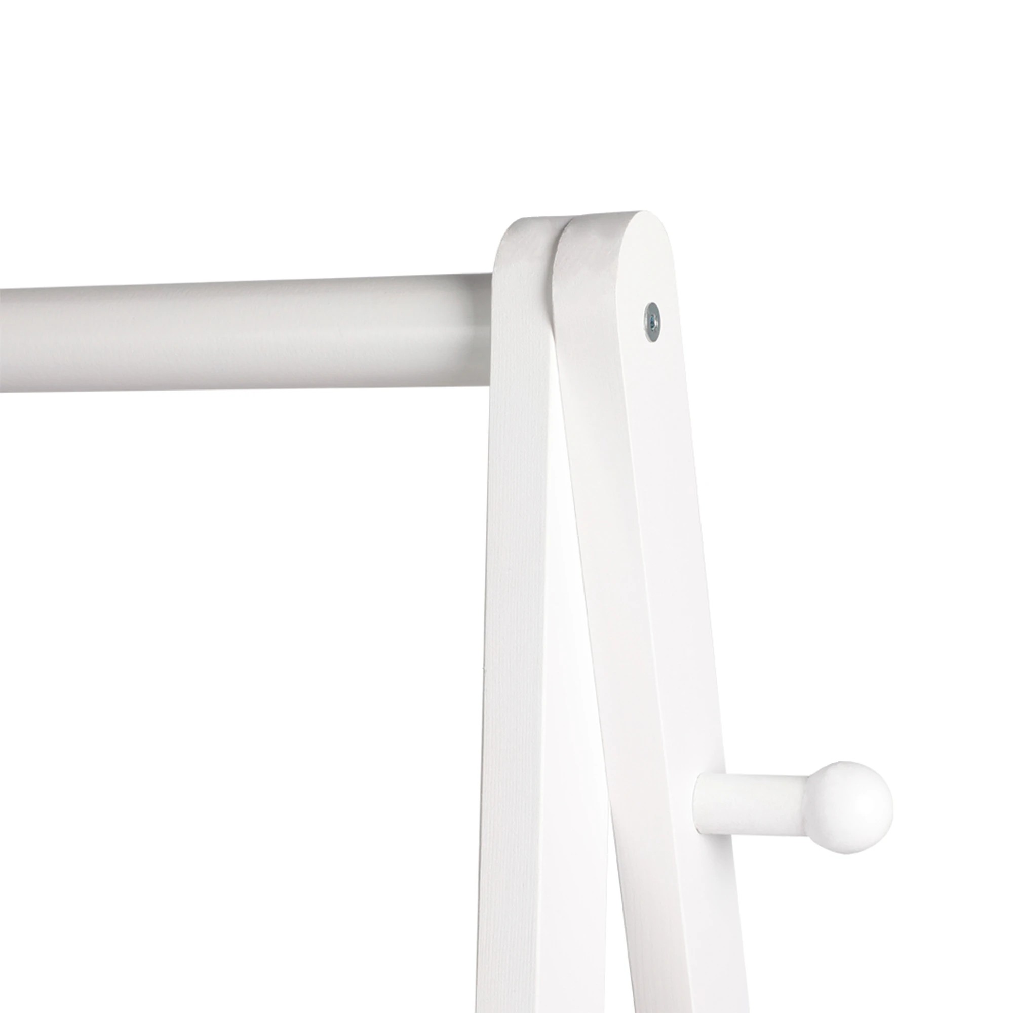 5 Levede Wooden Garmet Clothes Stand with Storage Rack - White, 5 of 6