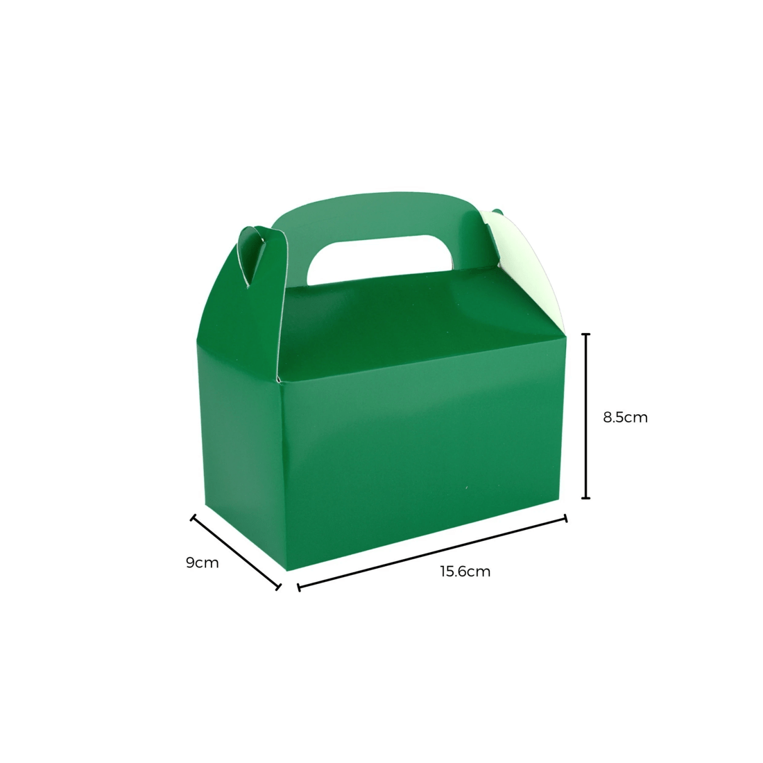 2 Party Maker Green Lolly/Treat Boxes with Handle Pack of 6, 2 of 2