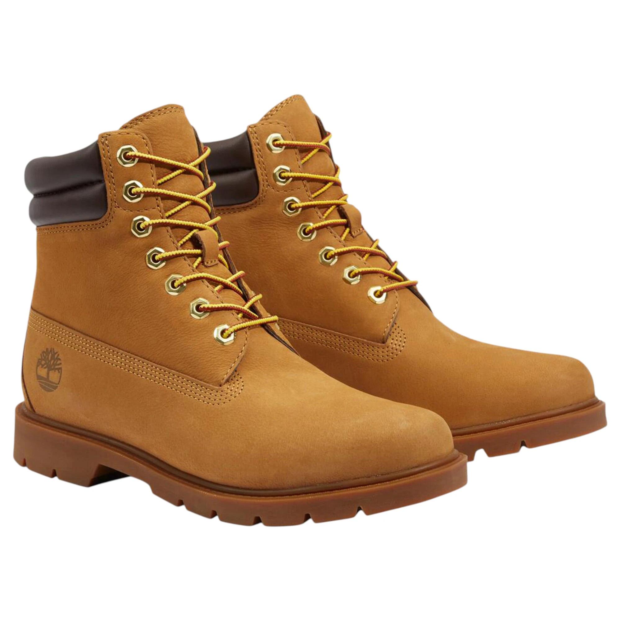 4 Timberland Mens 6-Inch Classic Waterproof Nubuck Wide Boot WHEAT, 4 of 6