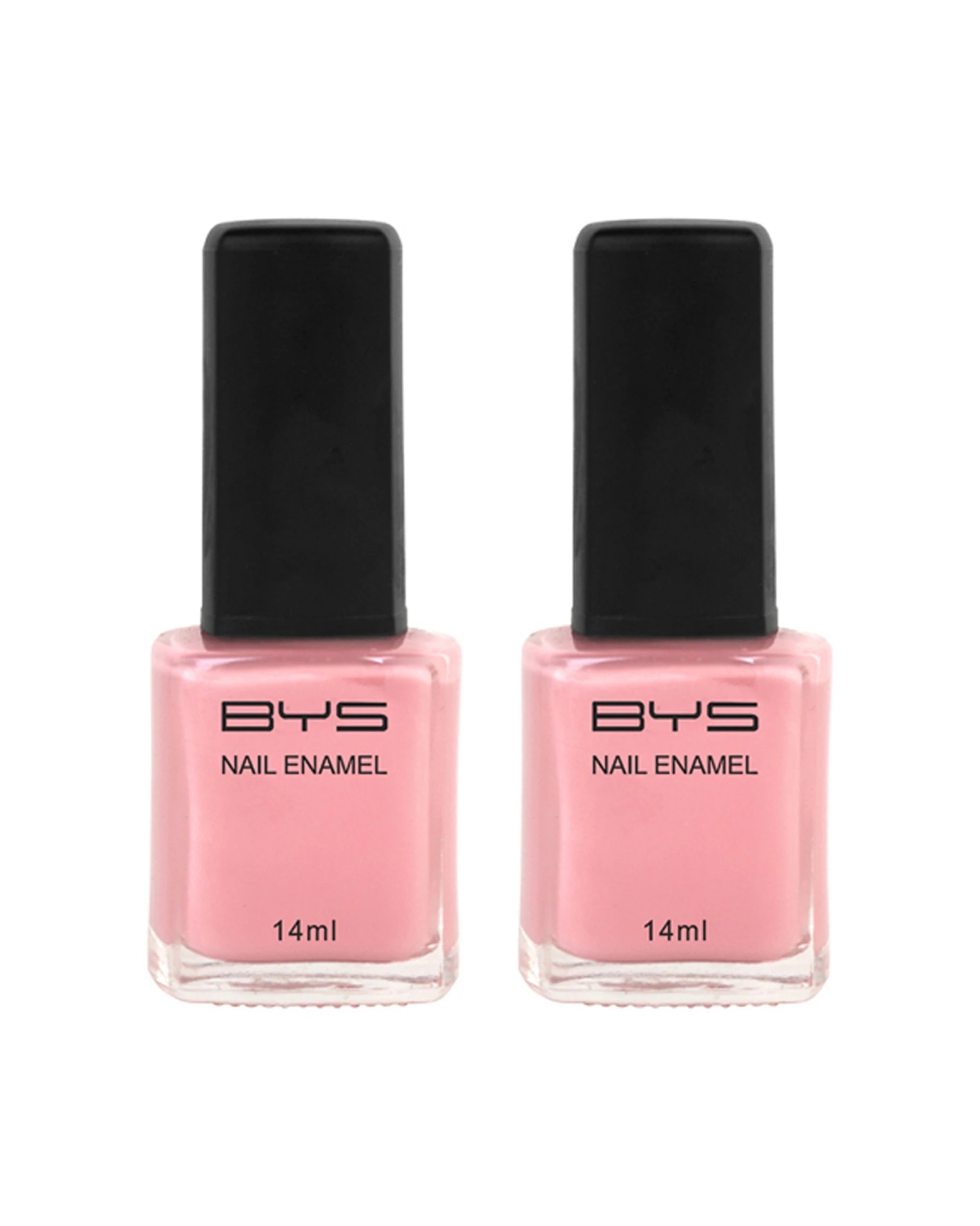 1 BYS 2PK BYS Strike a Posy Nail Polish Long Wearing Chip Resistant Quick Dry 14ml - Pink, 1 of 1