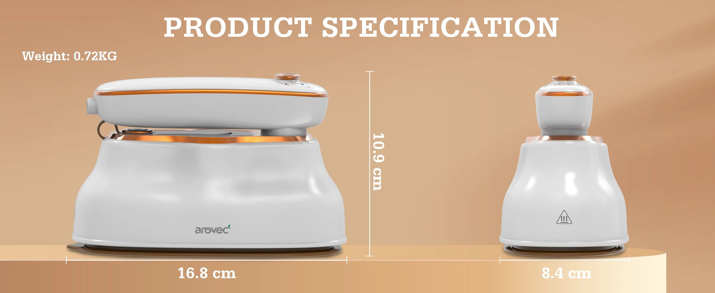 2 Arovec Garment Steamer 2 in 1 Iron and Clothes Hand Steamer, 2 of 3