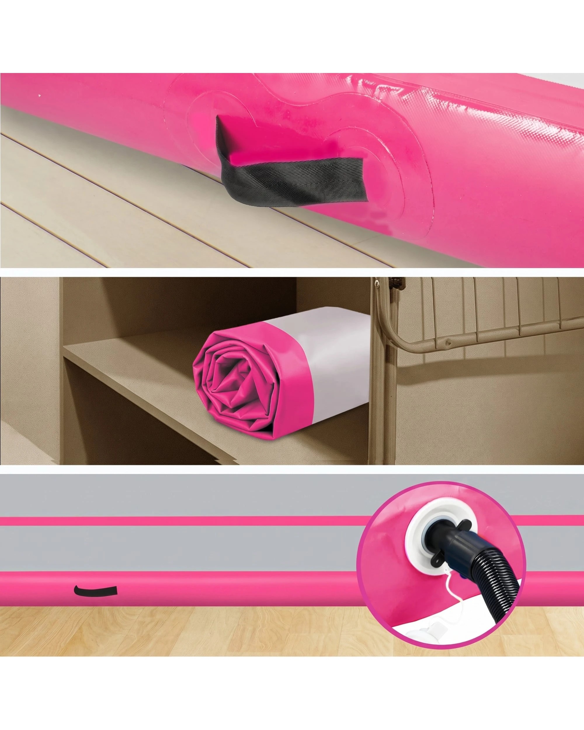 7 Powertrain Sports 8m x 1m Air Track Inflatable Gymnastics Mat Tumbling, 7 of 7
